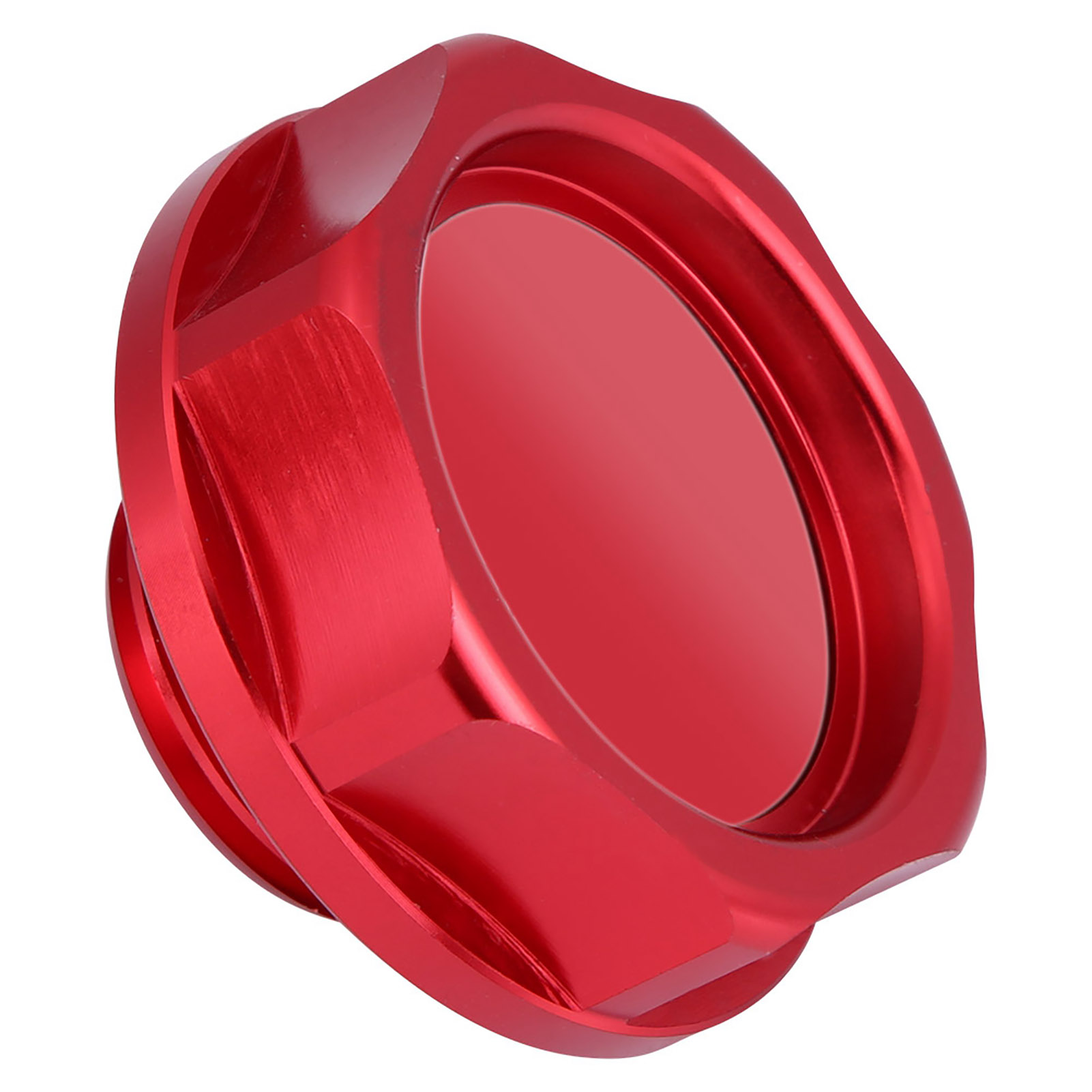 Öltankdeckel Aus Roter Aluminiumlegierung, Motoreinfülldeckel, Autotankdeckel, Autozubehörteil.