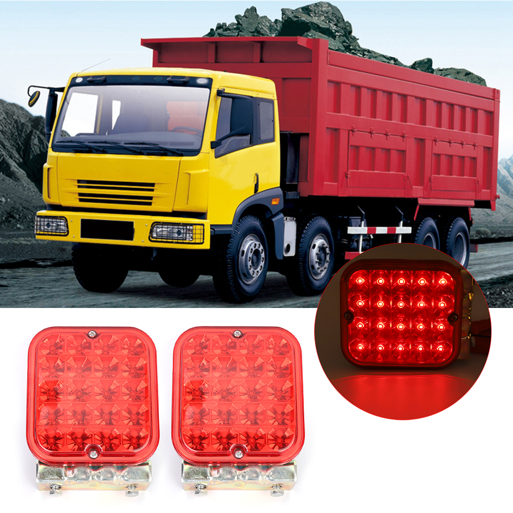 Stück Rote Blinker, Rücklichter, Lenkbrems- Und Nebelscheinwerfer Mit Je 20 Leds Für Anhänger, Wohnmobile Und Boote