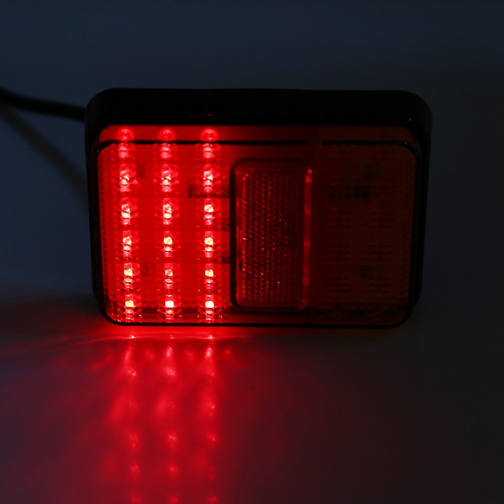 12v 30 Led-rückleuchten Für Anhänger, Lkw, Boot, 2 Stück, Rot Und Gelb, Rücklicht