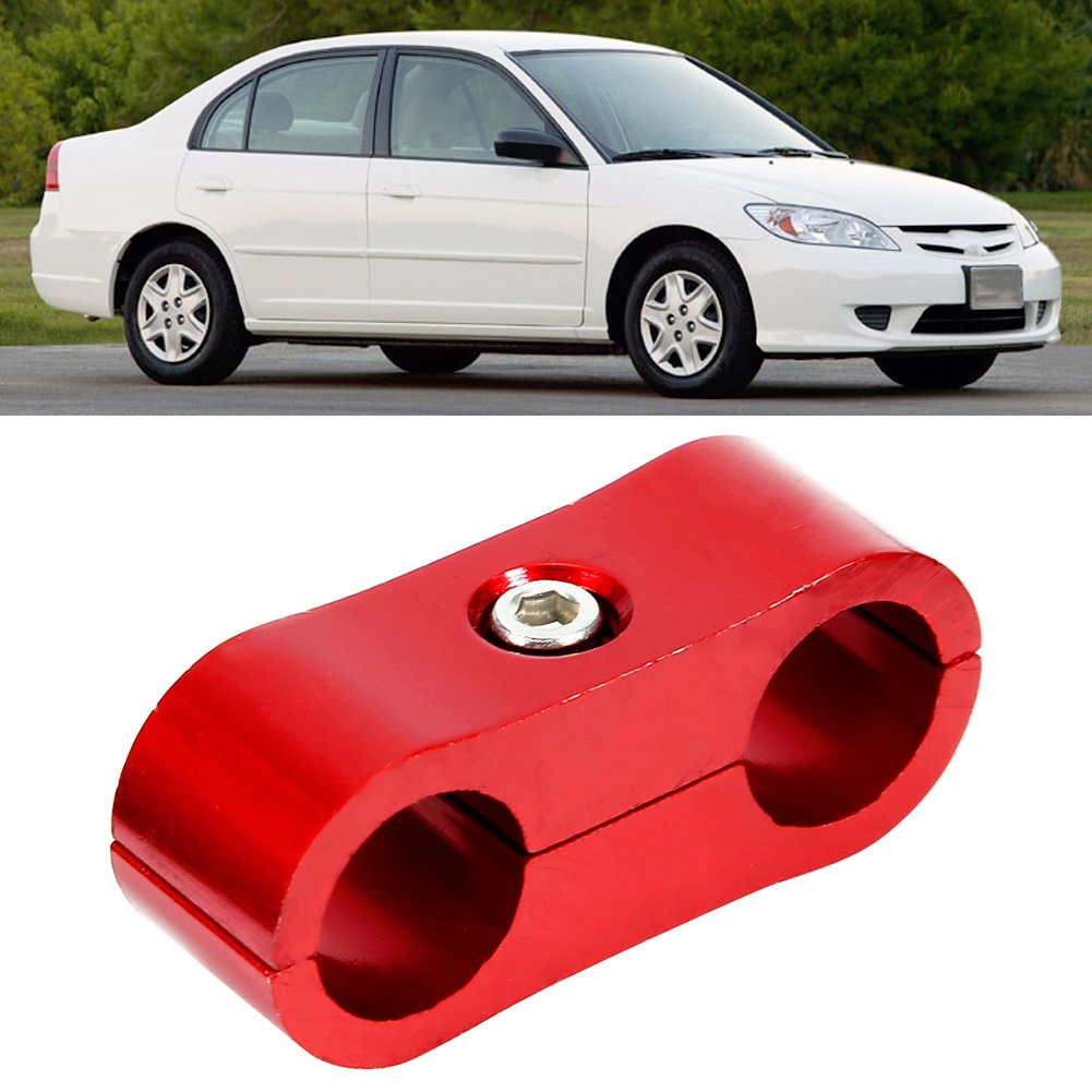An4 Schlauchseparator Aus Roter Aluminiumlegierung Für Öl-, Kraftstoff- Und Wasserschläuche, Kfz-zubehör, Rohrteiler