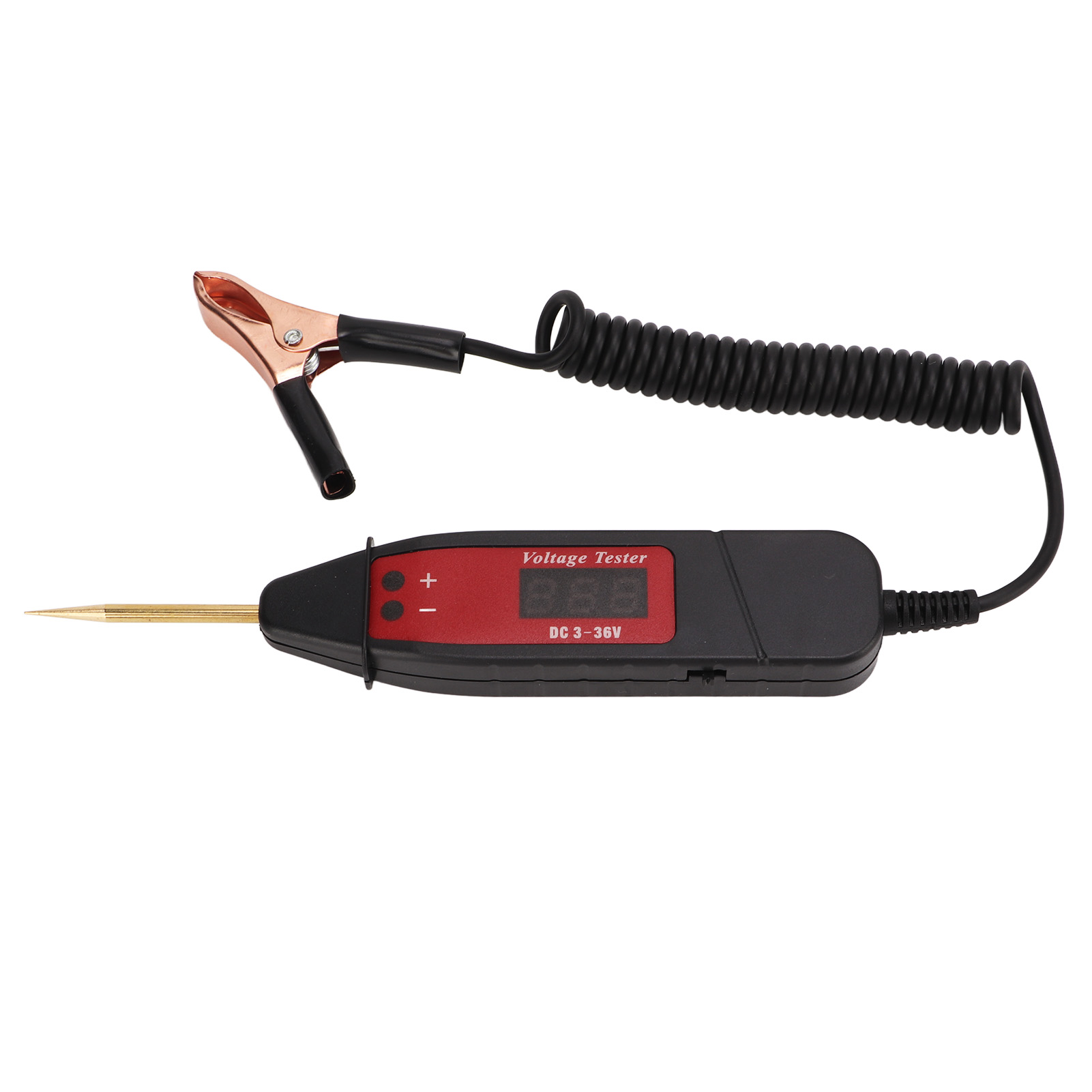 Kfz-elektriktester, Digitaler Spannungsprüferstift Mit Lcd-bildschirm, Dc 3-36v Diagnosesonde Für Die Fahrzeugwartung