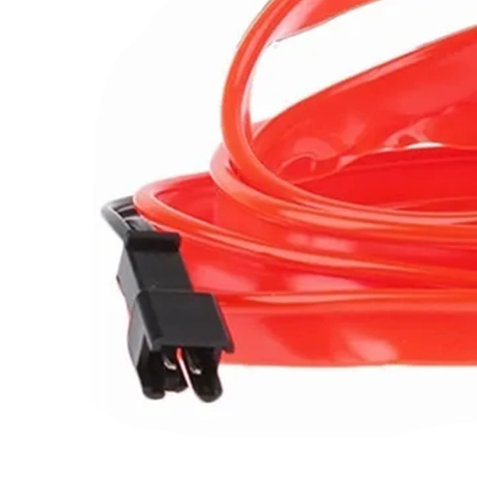 3 M Langer, Neonroter, Universeller, Flexibler Usb-led-innenraumstreifen Für Autos, Ambientebeleuchtung, Dekorativer Streifen, 12 V, 1-teiliges Set