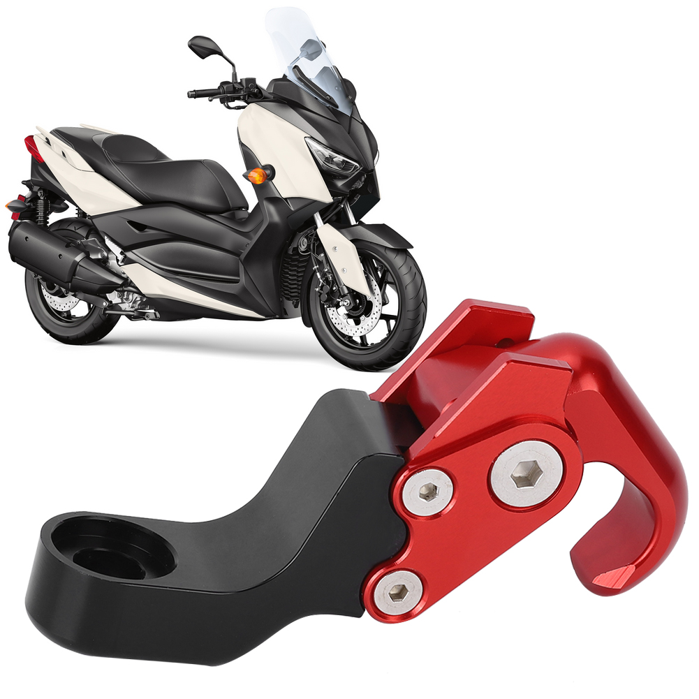 Motorradhelmhaken Aus Aluminiumlegierung, Gepäckaufhänger Passend Für Yamaha Xmax300 Xmax250, Rot