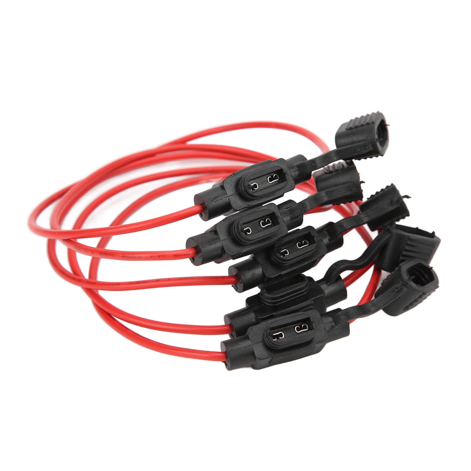12v 30a Wasserdichter, Hitzebeständiger Sicherungshalter, 5 Stück, Faltbar, Abnehmbar, Staubdicht, Inline-sicherungshalter