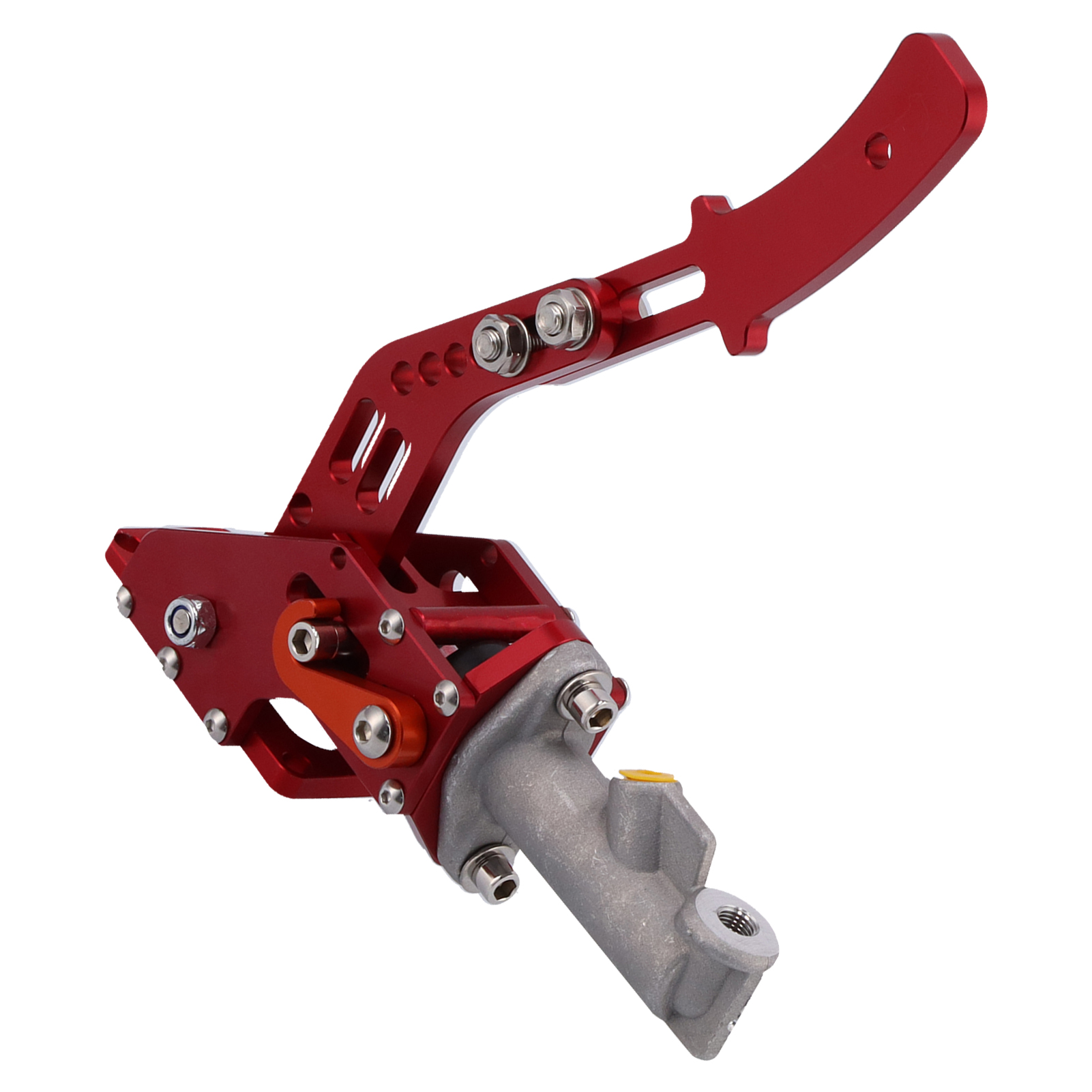 Hydraulischer Handbremshebel Für Driftparking, Universell, Aluminium, Rennwagen, Rot.