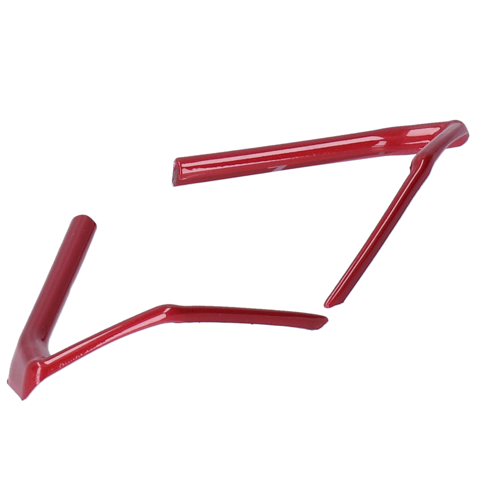 Dekorativer Strass-lenkradstreifen, 2-teilig, Selbstklebend, Glänzend, Passend Für Mazda 3/axela/cx-4/cx-5, Rot