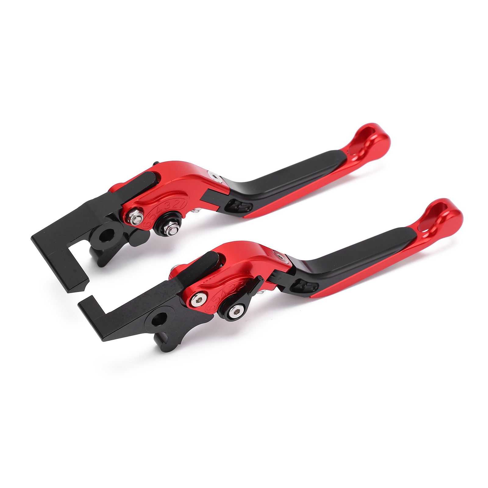 Cnc-gefräster, Verstellbarer Motorrad-brems- Und Kupplungshebel Aus Roter Aluminiumlegierung, 2-teiliges Ersatzteilset Für Adv150 2019-2021