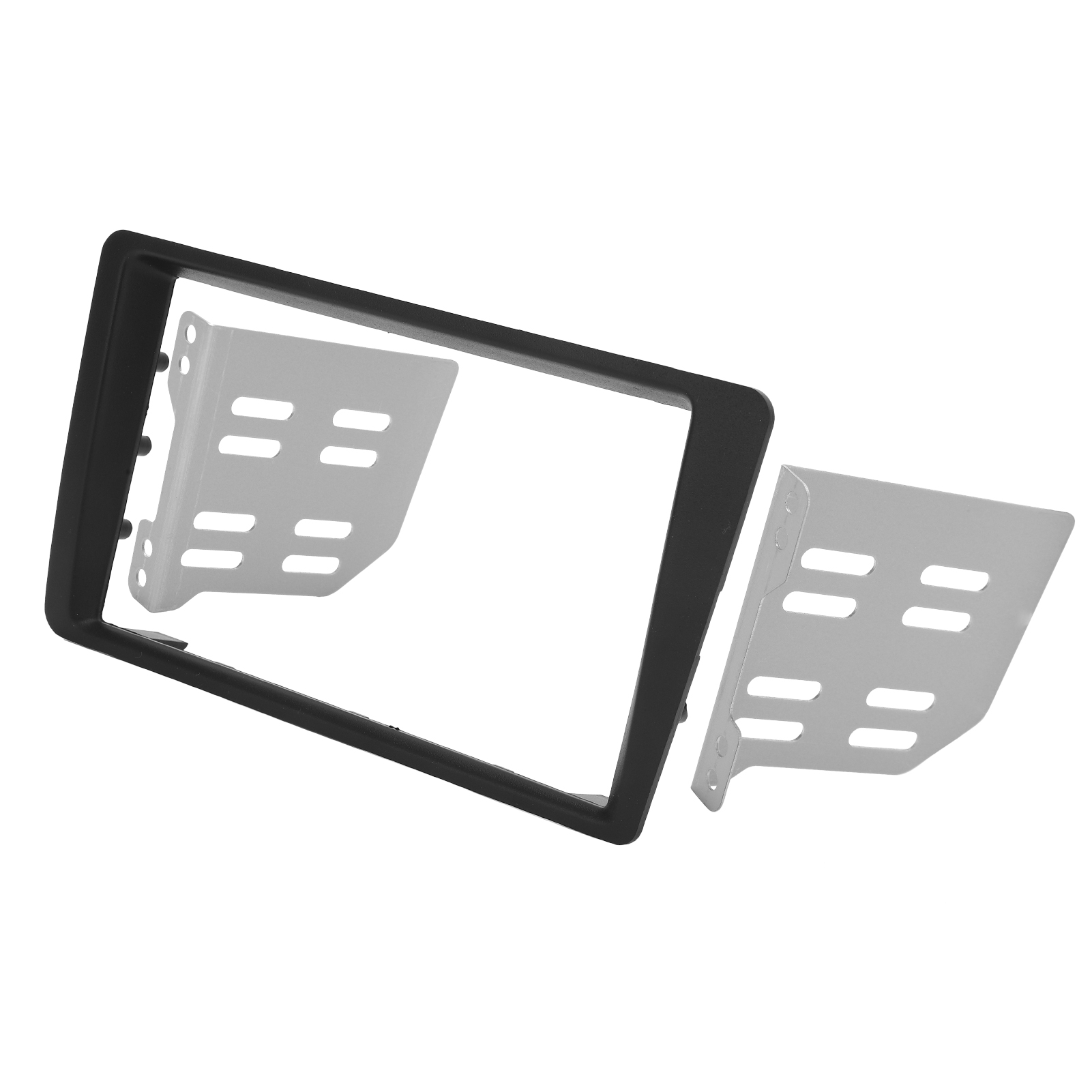 2-din-radioblende Für Honda Civic Lhd 2001-2005, Armaturenbrettrahmen Mit Zierleiste, Ersatzteil, Schwarz, Passgenau.