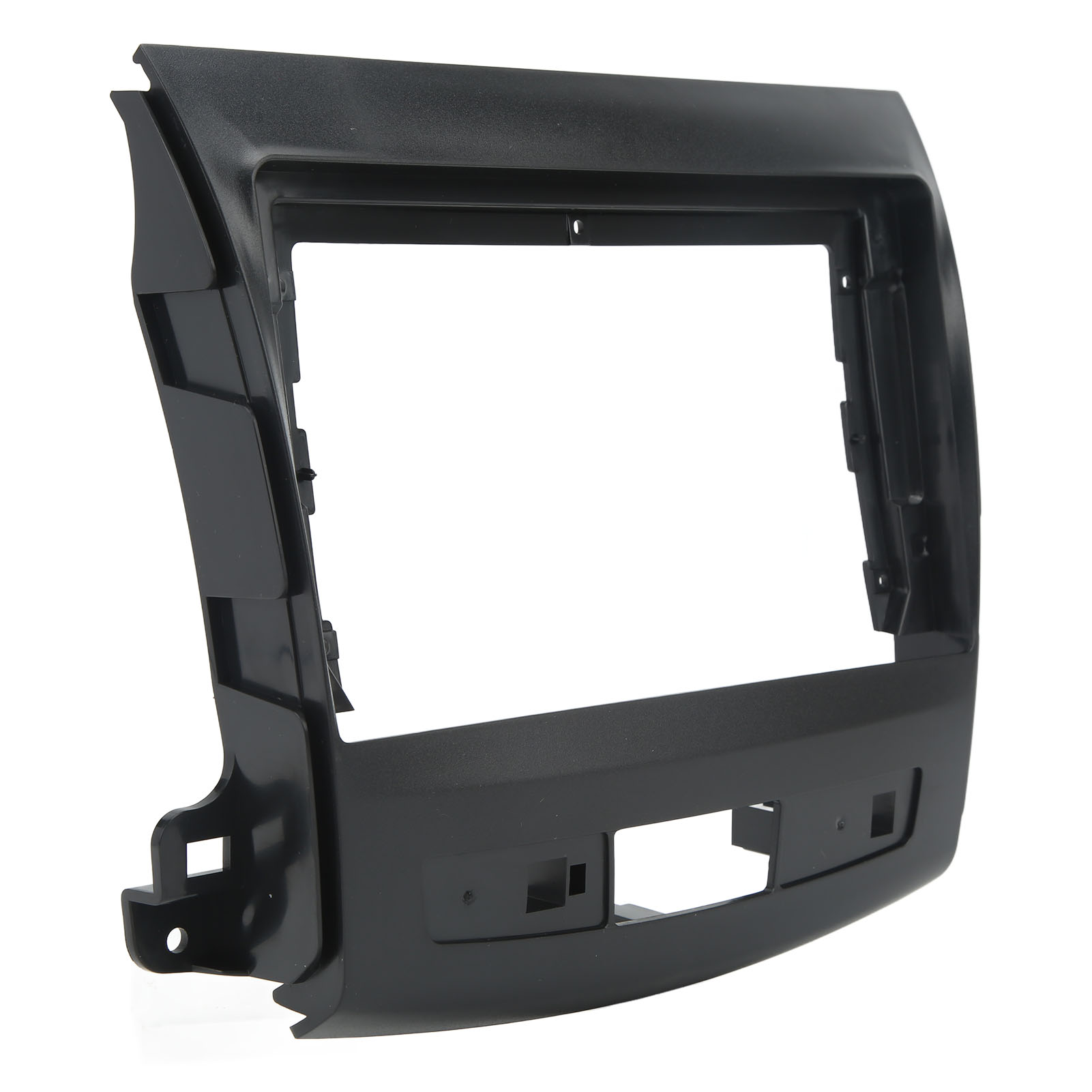 9-zoll-autoradio-gps-blende Für Mitsubishi Outlander (2008–2012), Schwarzes Abs-ersatzset, Touchscreen