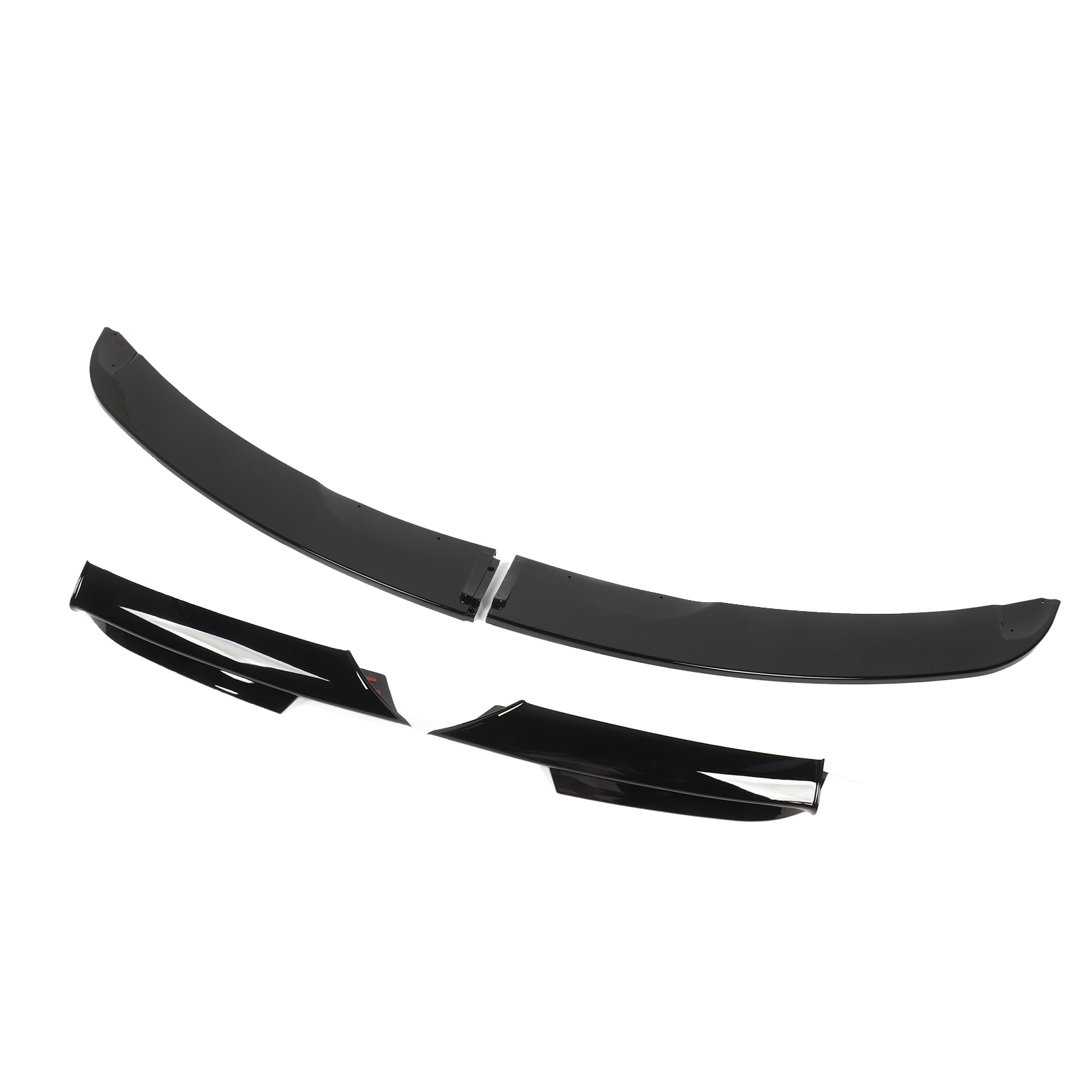 4x Frontspoilerlippe Aus Hochfestem Material Für Bmw 3er E90 E91 M-sport 2005-2008, Glänzend Schwarz