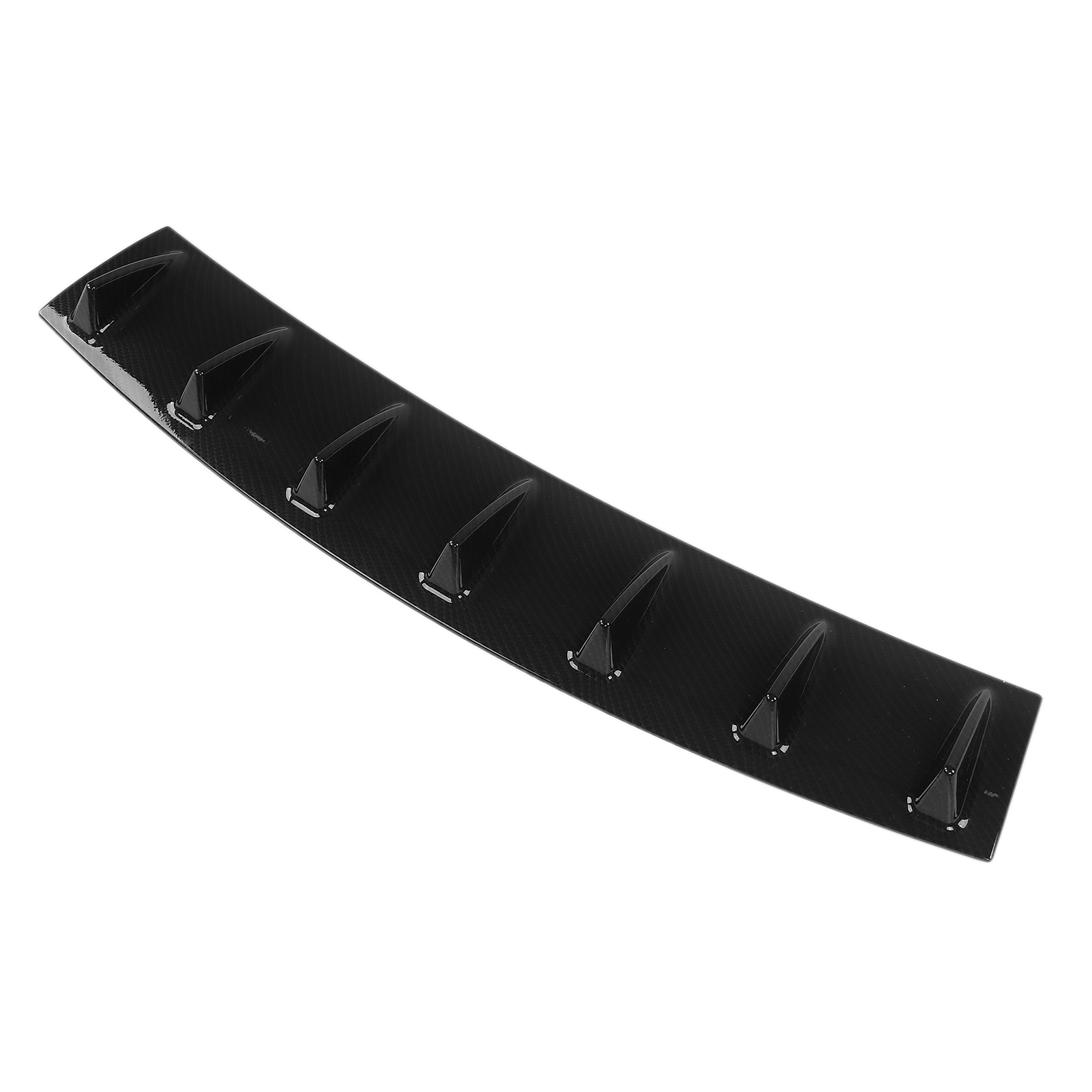 Universeller Heckstoßstangendiffusor Im Haifischflossen-design Mit 7 Lamellen, Schwarz, Ersatzteil Für Acura