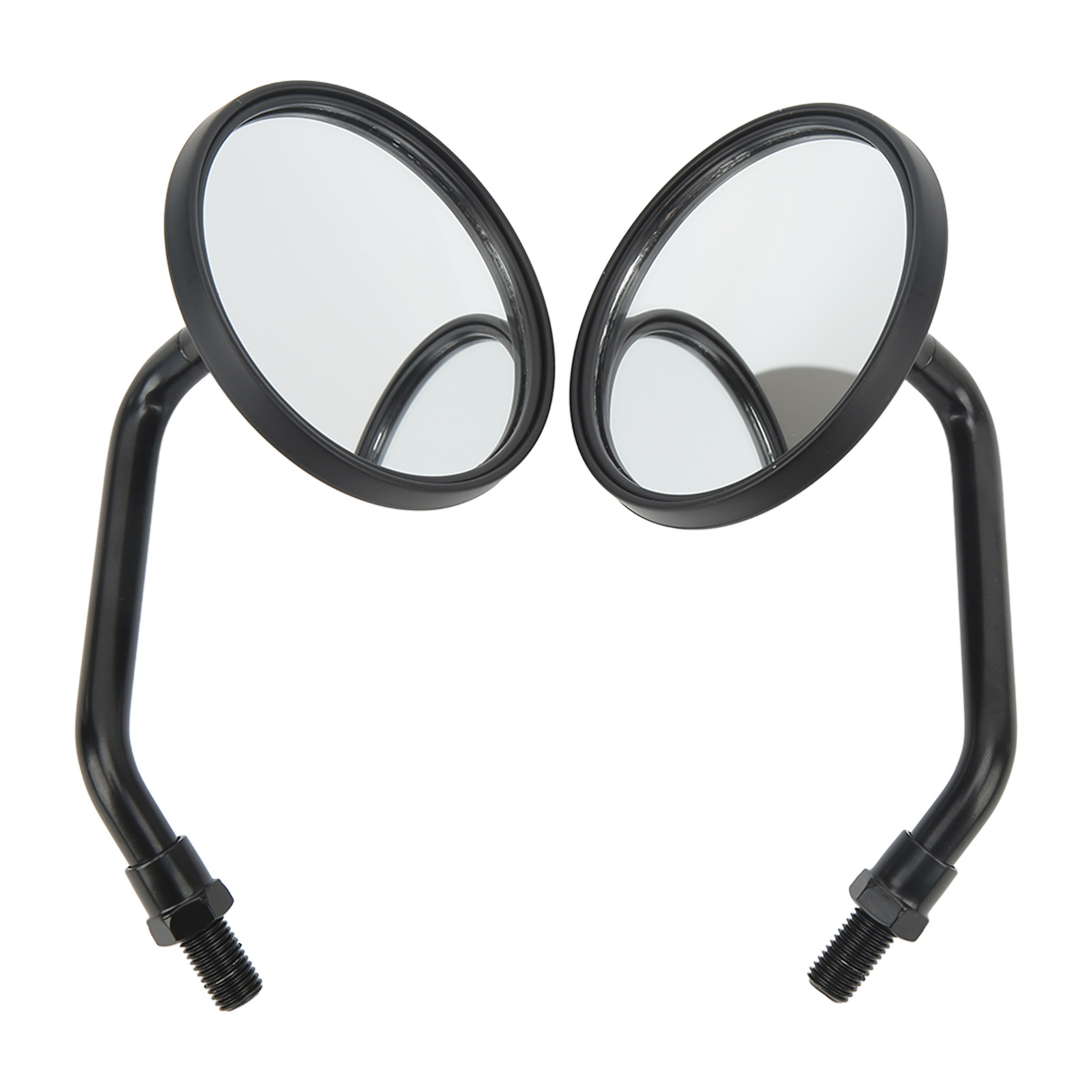 Universeller Motorrad-rückspiegel, 8,6 Cm Breites Sichtfeld, Schwarzer Retro-spiegel Für Den Lenker, Reduziert Den Toten Winkel, Motorradzubehör
