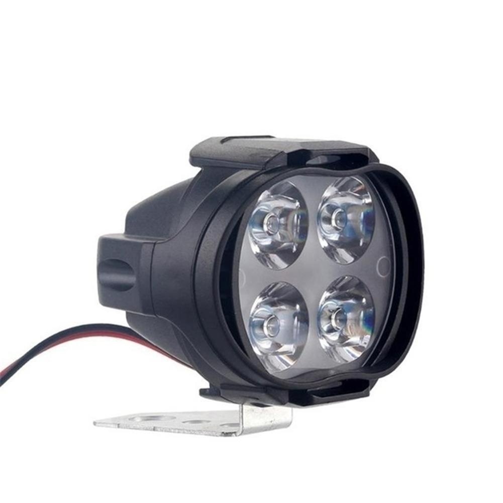 12-w-led-motorradscheinwerfer Mit Hoher Leuchtkraft, Leistungsstarker Nebelscheinwerfer, Wasserdichte Motorradlampe, Weißes Zusatzlicht, Universelles Motorrad-set