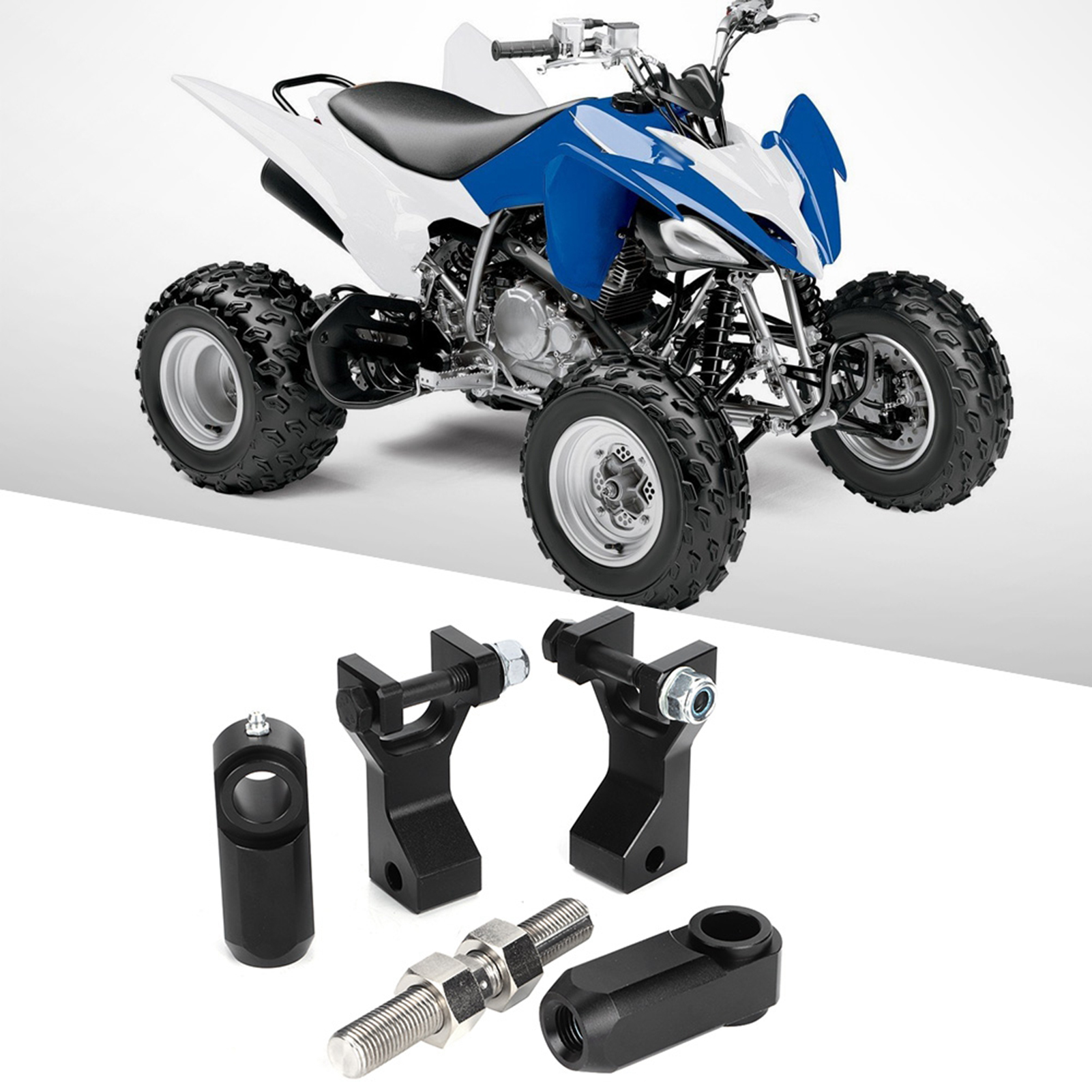 Verstellbarer Tieferlegungssatz Passend Für Yamaha Raptor 350, 350r, 660, 660r, 700, 700r (schwarz)