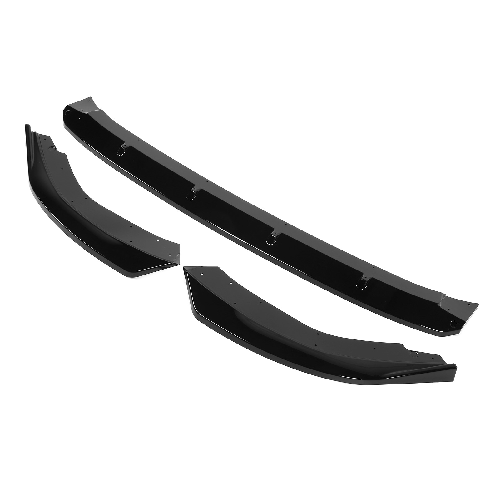 K·seek Design 3-teiliger Frontspoiler, Unterlippe, Splitter, Glänzend Schwarz, Für Vw Golf 8 2021-2024, Tuning-zubehör