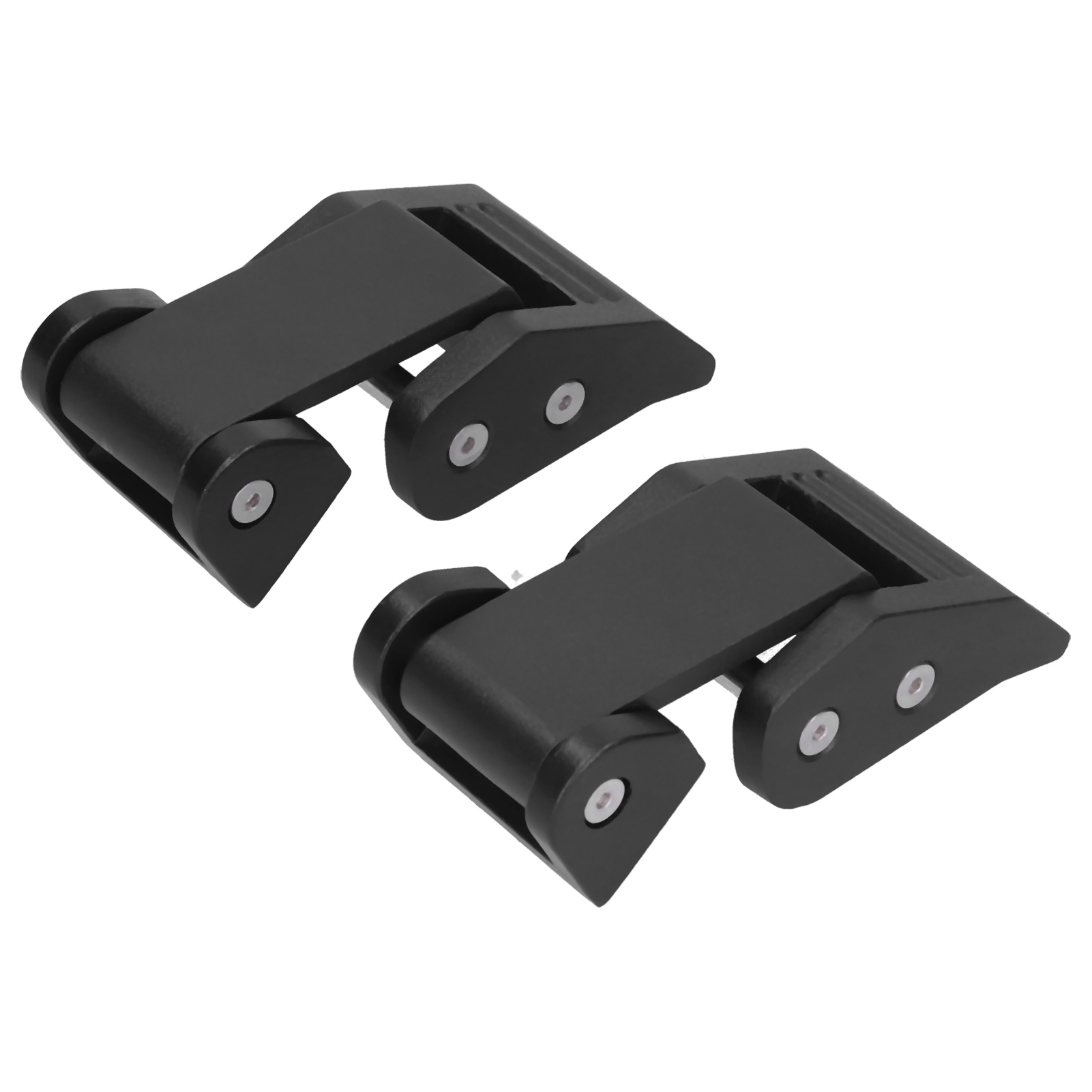 Motorhaubenverschluss Aus Schwarzer Aluminiumlegierung, Verriegelungssatz Für Jeep Wrangler Und Gladiator, Robuste Befestigung, Paar (2 Stück).