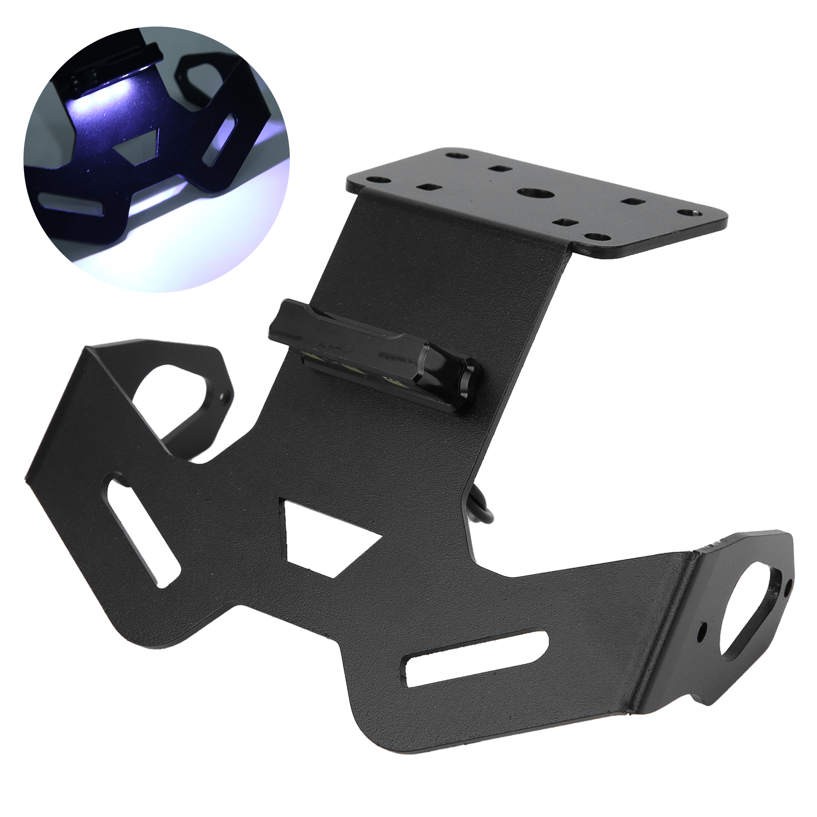 Kennzeichenhalterung Mit Kotflügelentfernung Und Integrierter Led-leuchte, Kompatibel Mit Yamaha Mt-15 2019–2020, Hinterer Motorrad-kennzeichenhalter, Kotflügelentfernungssatz, Integrierte Beleuchtung