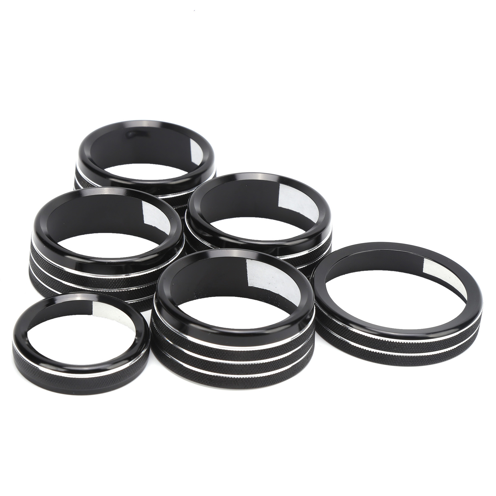 Set Mit 6 Schwarzen Abdeckknöpfen Für Klimaanlage, Audio Und Scheinwerfer, Kompatibler Ersatz Für Ford F-150 4x4 Anhänger 2016-2019