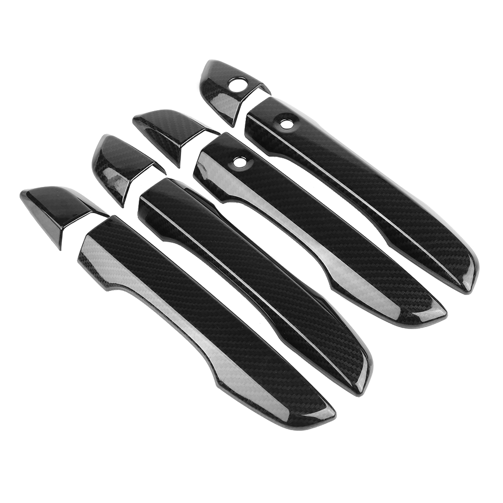 4 Türgriffabdeckungen Aus Kohlefaser Für Honda Civic 10e (2016–2017), Kohlefaser-schutz, Schwarze Zierleisten, 4-teiliges Set