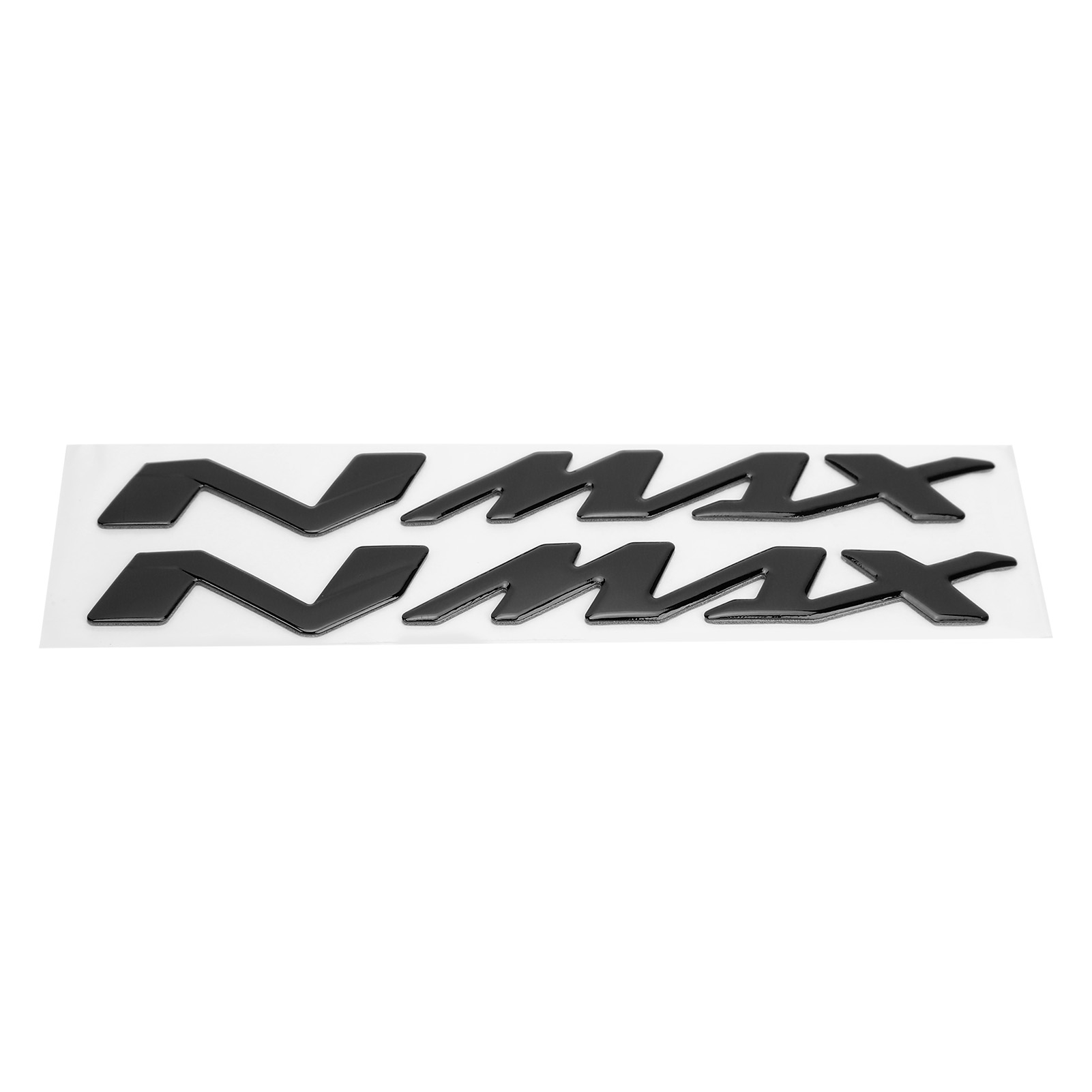 Paar 3d-aufkleber Für Yamaha Nmax 155/125 Motorradembleme, Geprägte Aufkleber, Schwarz, Strapazierfähiger Außenkleber.