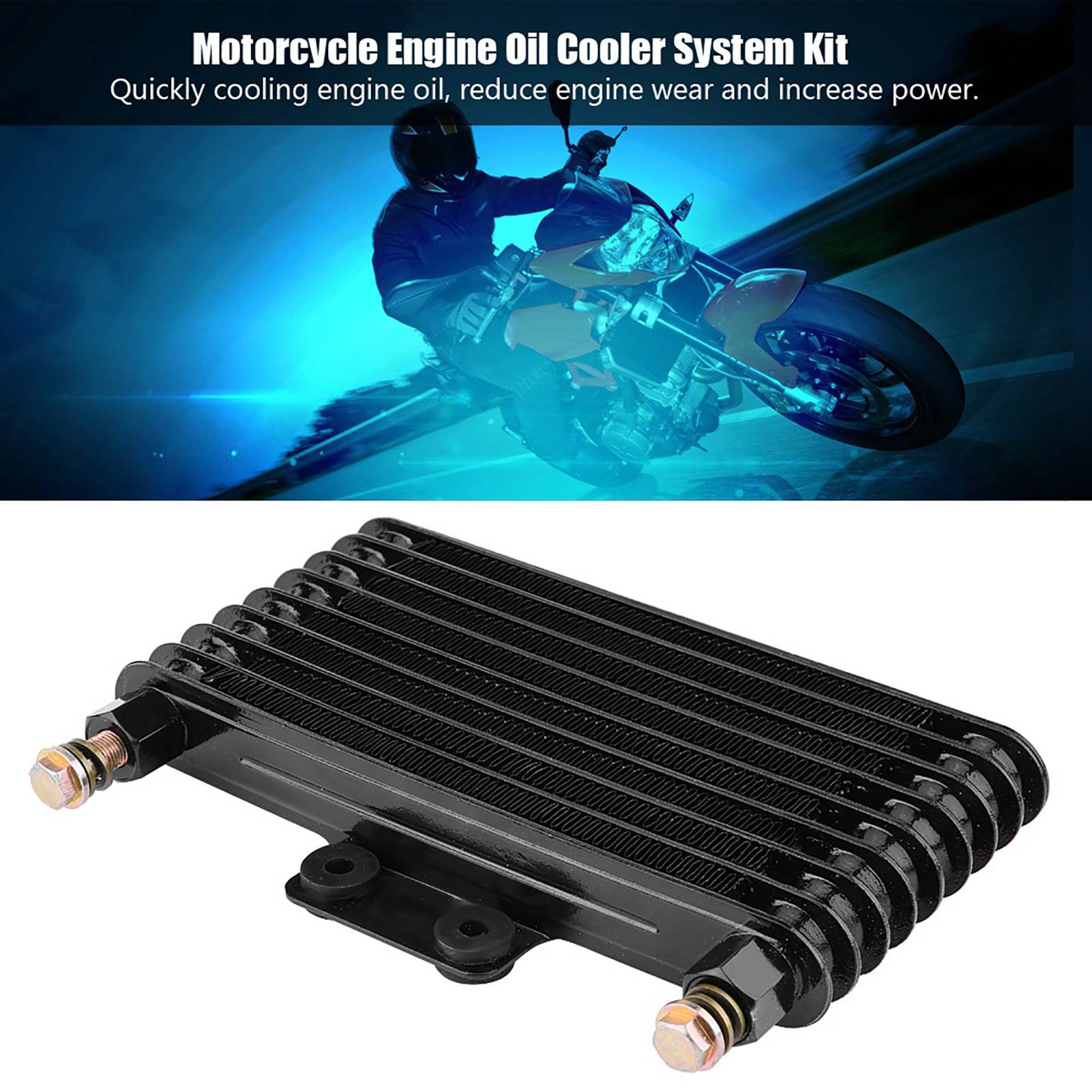 125-ml-motorölkühler-kühlset Für Gy6 100-150 Cm³, Schwarz