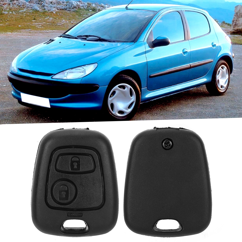 Schutzhülle Für 2-tasten-autofernbedienung, Ersatzhülle Kompatibel Mit Peugeot 206, Smart-key-hülle, Silikonschutz, Schwarz, Autozubehör