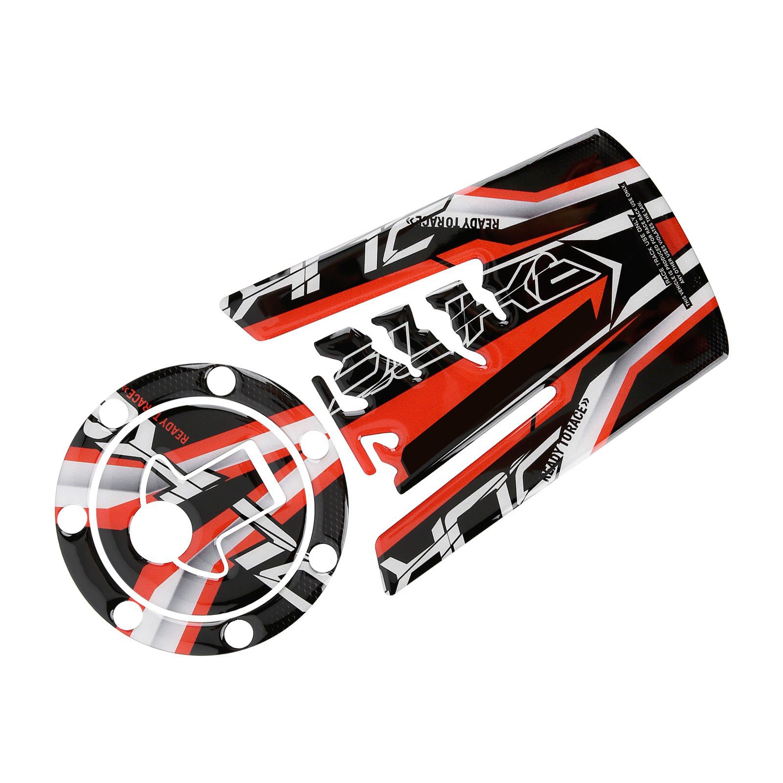 Aufkleber Für Motorradtank, Orange-schwarzer Tankdeckelaufkleber, Stylische Motorraddekoration, Personalisiertes Zubehör Für Zweiräder.
