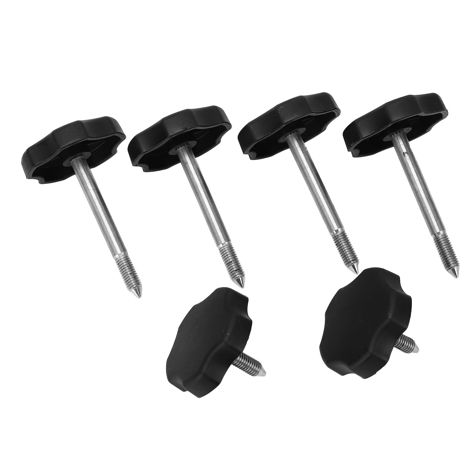 Set Mit 6 Knöpfen Und Befestigungsstiften Für Die Seitenfenster Des Jeep Wrangler Jk 2007-2018, Ersatzteil 55397132ab, Schwarzes Kunststoff-kabinenzubehör.