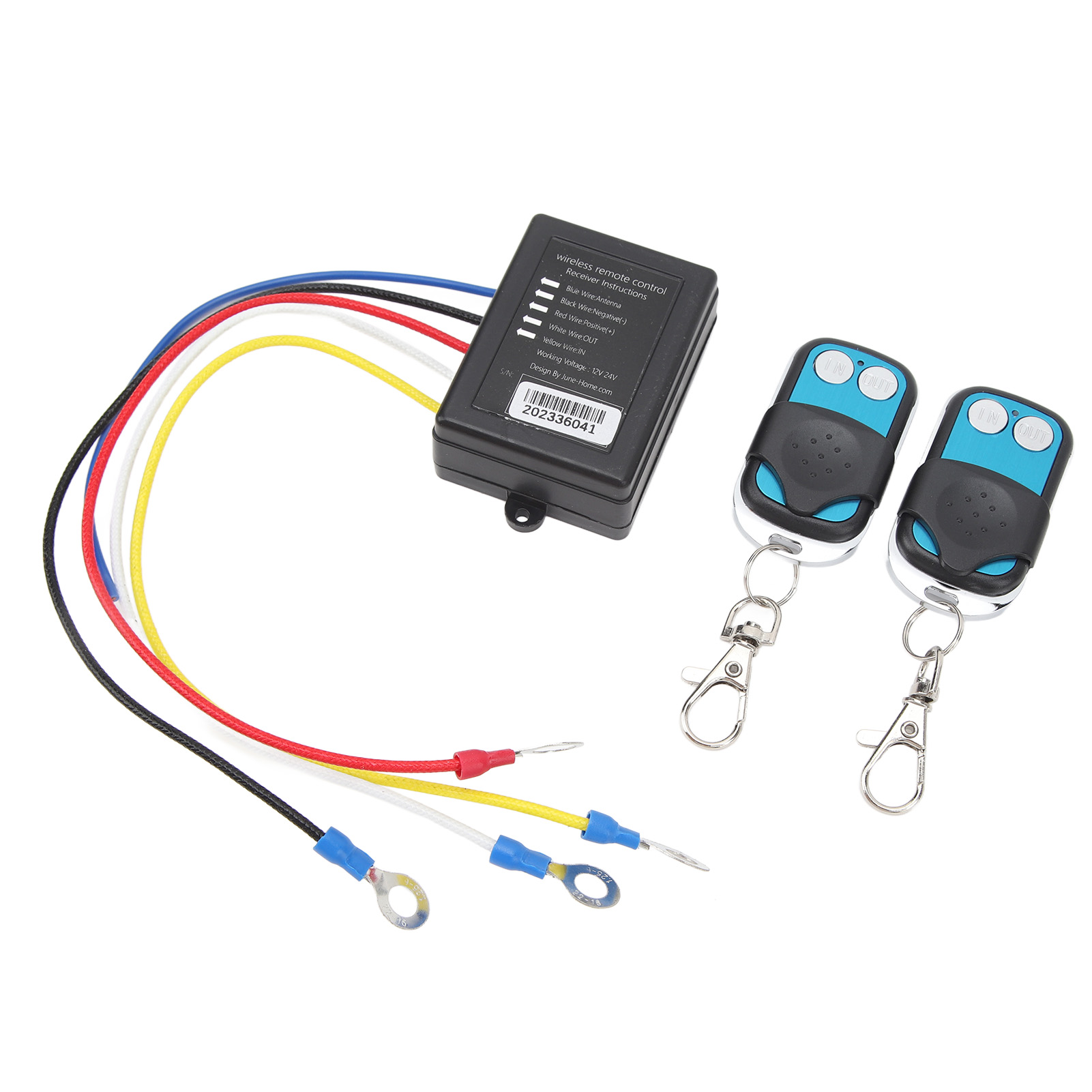 Kabellose Fernbedienung Für Seilwinden, 434 Mhz, 12 V/24 V, 15 M Reichweite, Universell Für Lkw, Atvs Und Suvs, Empfänger-set
