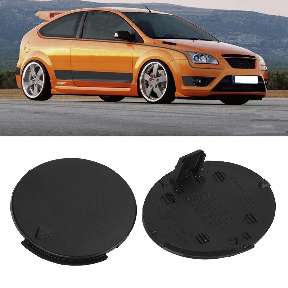 Front-abschlepphaken-abdeckkappe 17a989abxwaa Kompatibel Mit Ford Focus Mk2 2007-2011, Schwarze Kunststoff-abschlepphakenkappe, Karosserieteil.