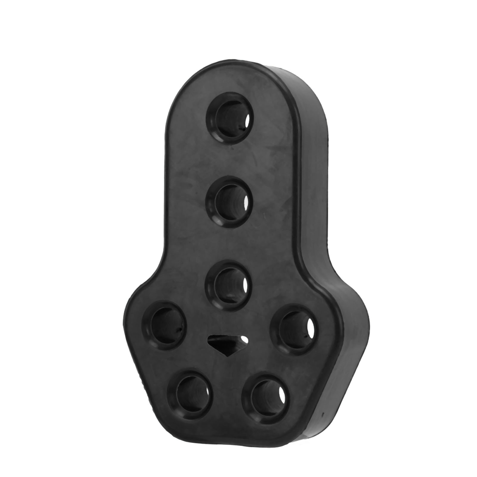 Universelle Auspuffschalldämpferhalterung, 7 Löcher, 12 Mm, Schwarz, Gummiisolierung Zur Schalldämpfermontage.