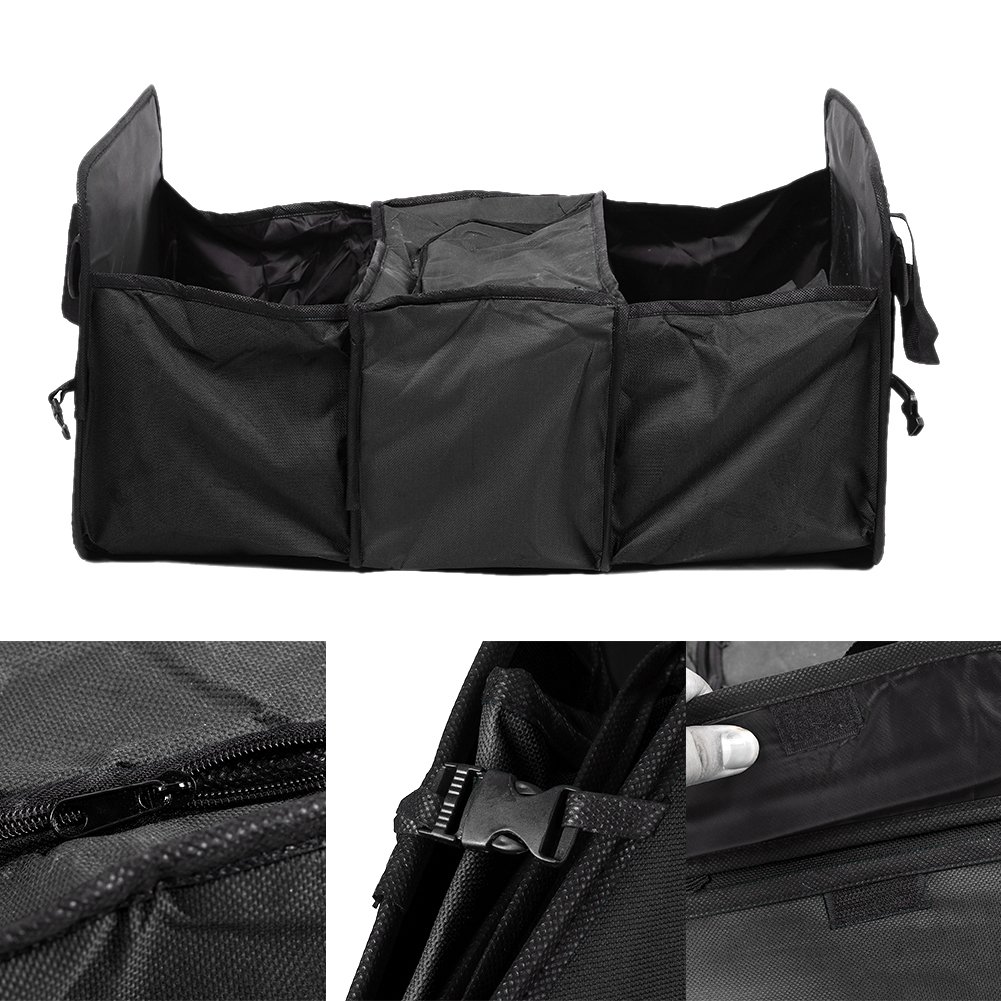 Multifunktionale, Faltbare Kühltasche/aufbewahrungsbox Fürs Auto, Isoliert, Schwarz