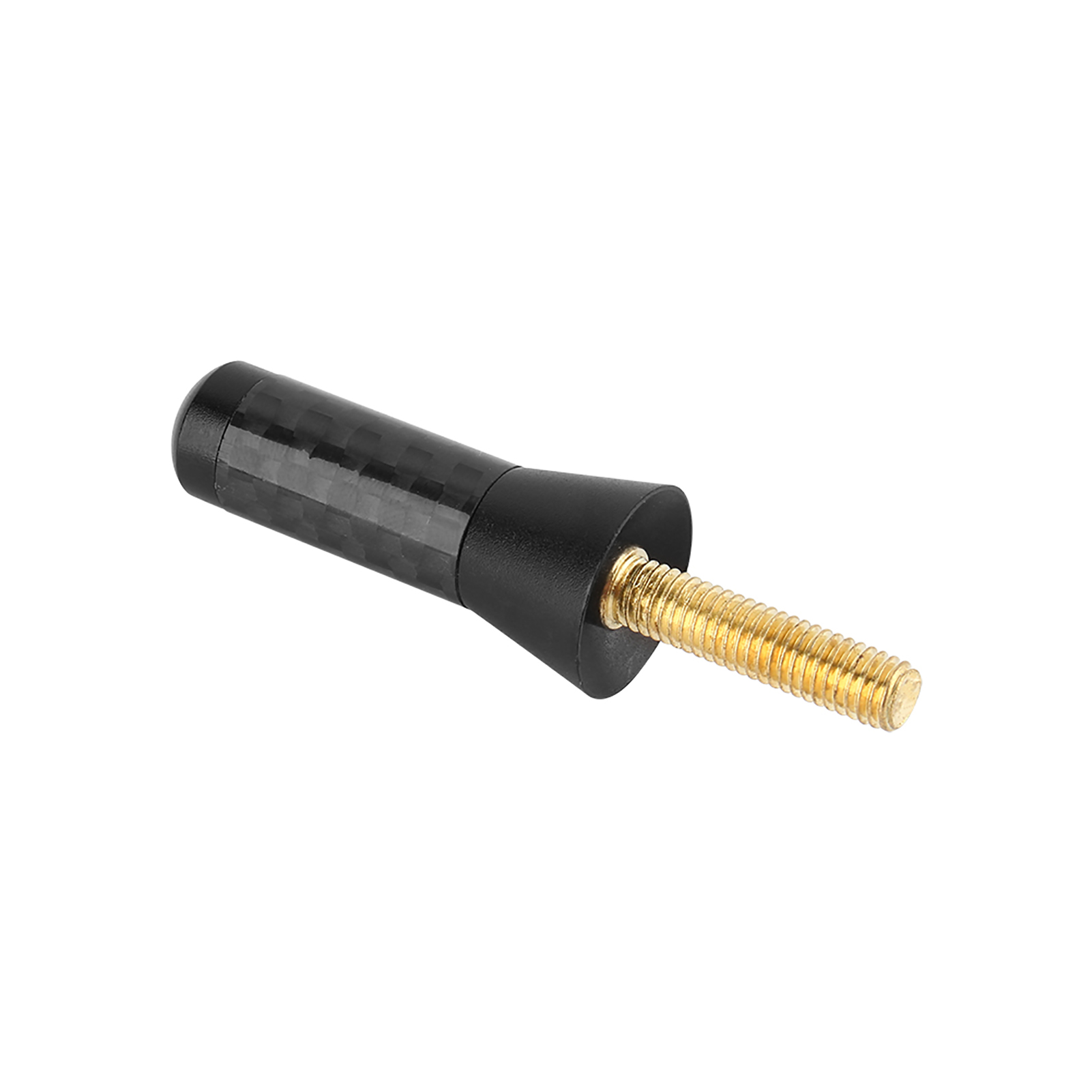 Universelle Kurze Autoantenne Aus Aluminium Und Kohlefaser, 3,5 Cm Schraube, Zur Außendekoration Des Fahrzeugs, Schwarzes Tuning-zubehör
