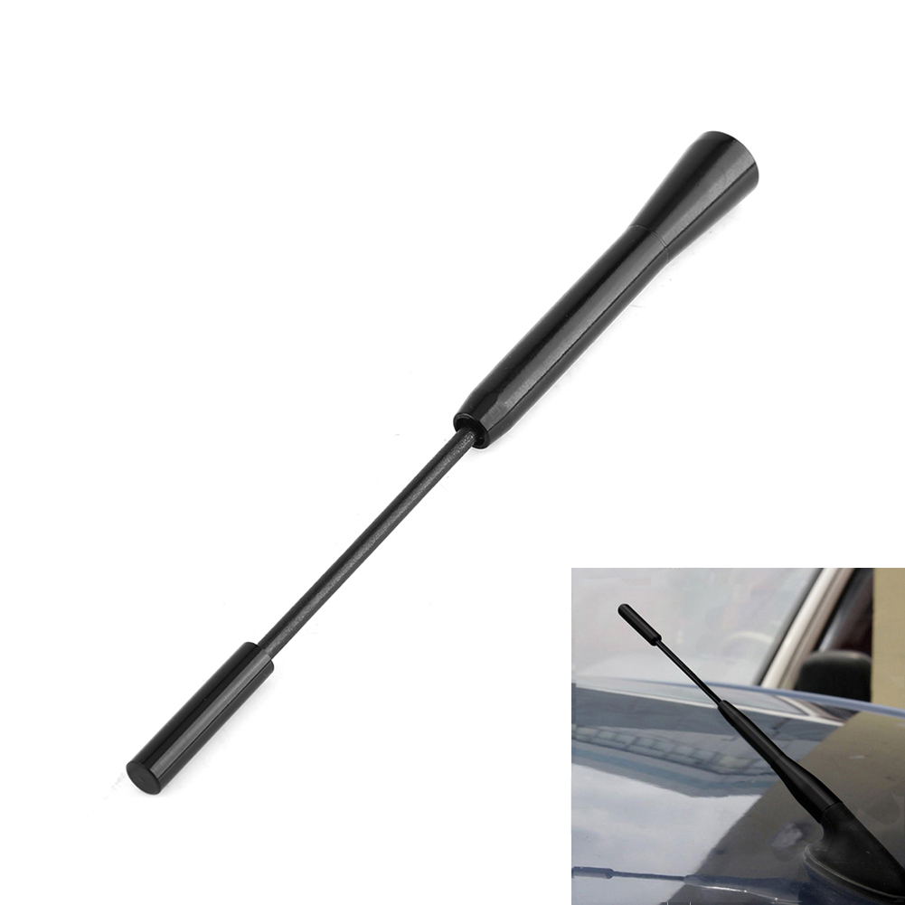 Schwarze Am/fm-autoradioantenne, 3-teiliger, Ausziehbarer Dachmast Aus Aluminiumlegierung, Robuster Antennenempfang, Fahrzeugkompatibel, Stilvolles Und Langlebiges Design.