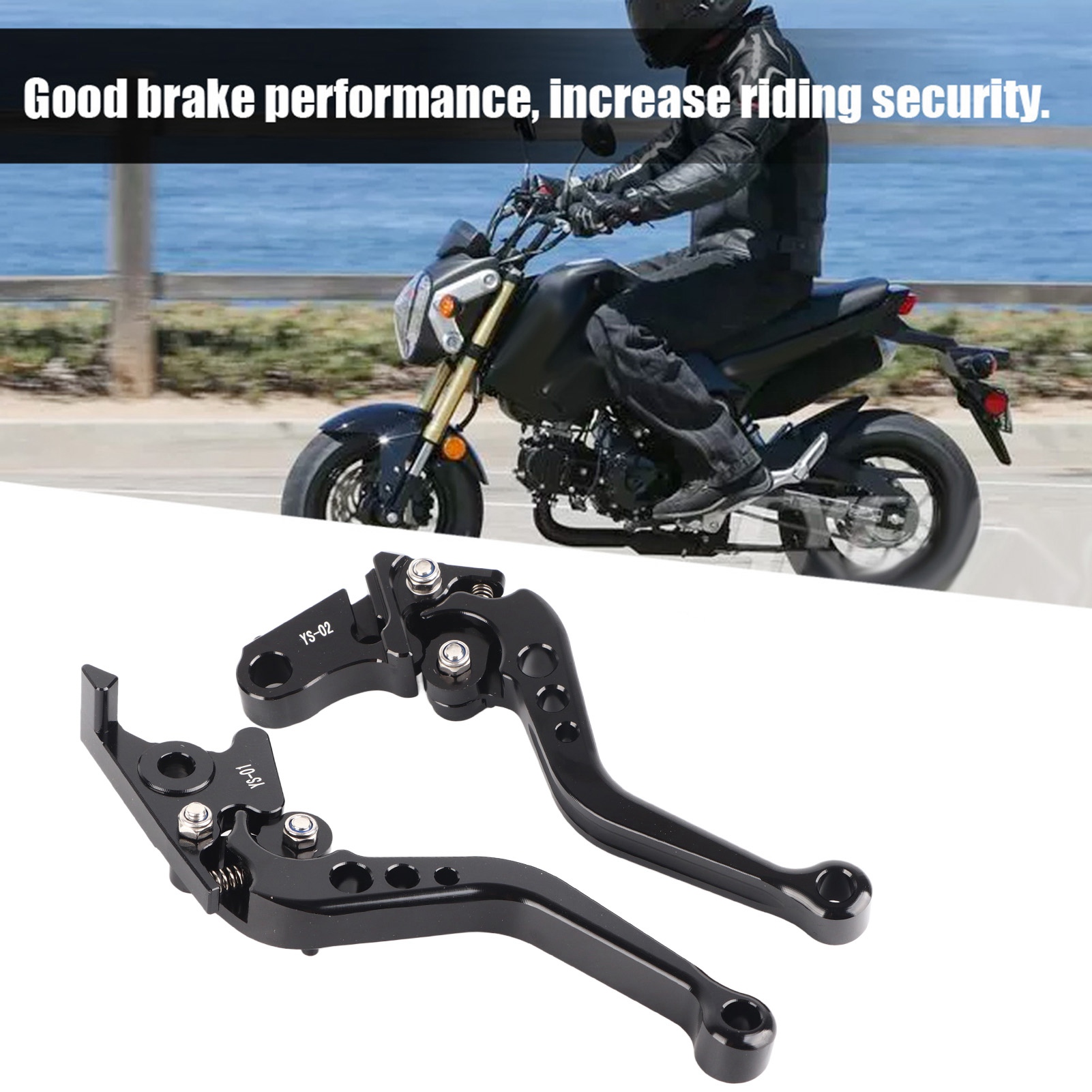 Kurzer Kupplungs- Und Bremshebel Für Grom Msx125 Motorrad, Schwarz, Kompatibel Mit 2013-2018, Robuster Ersatzgriff.