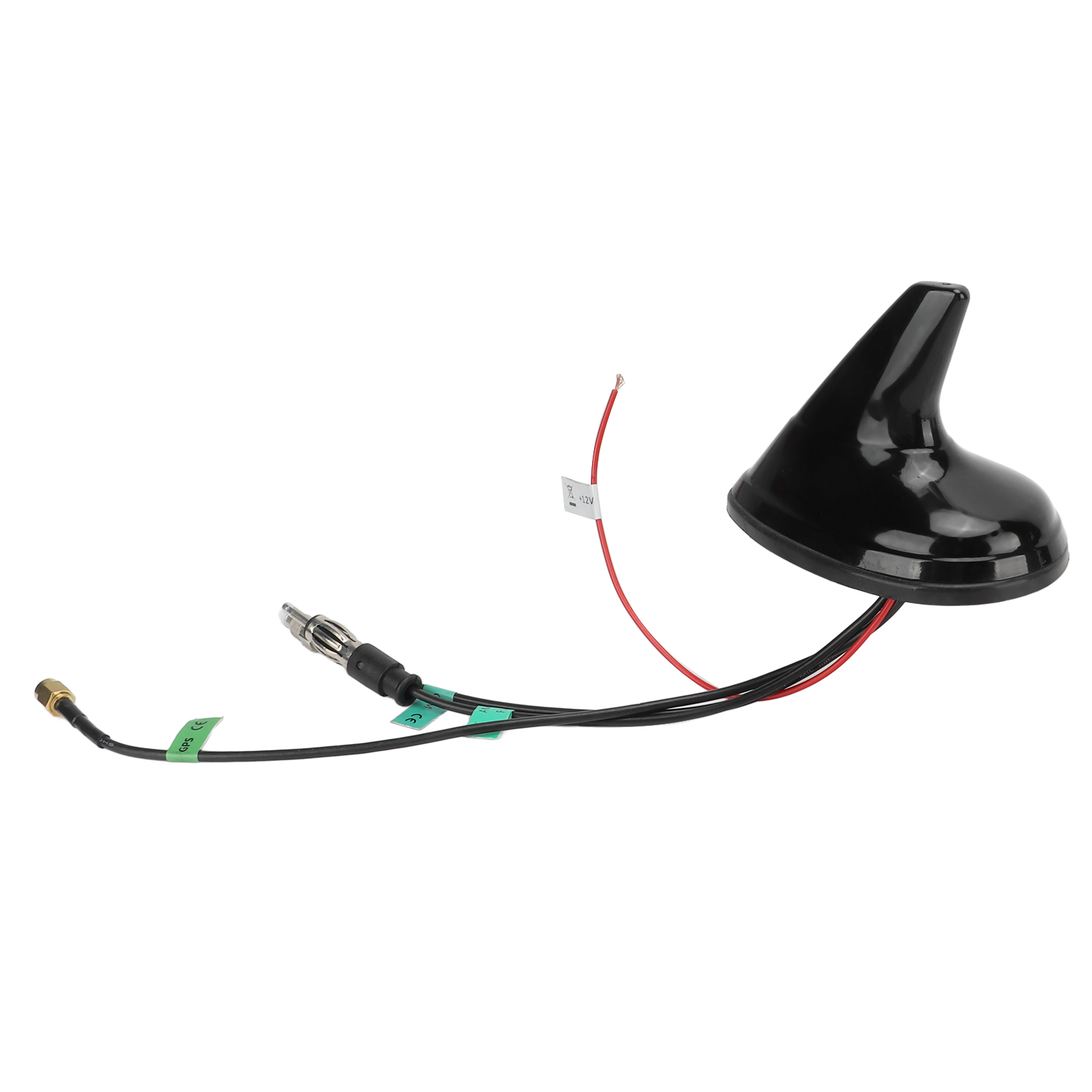 Universelle 12v Haifischflossenantenne Für Auto, Boot, Lkw - Fm Am Gsm Gps Dab Radio, Schwarze Flosse, Verbesserter Empfang, Kompatibel Mit Autonavigation Und Telefonie.