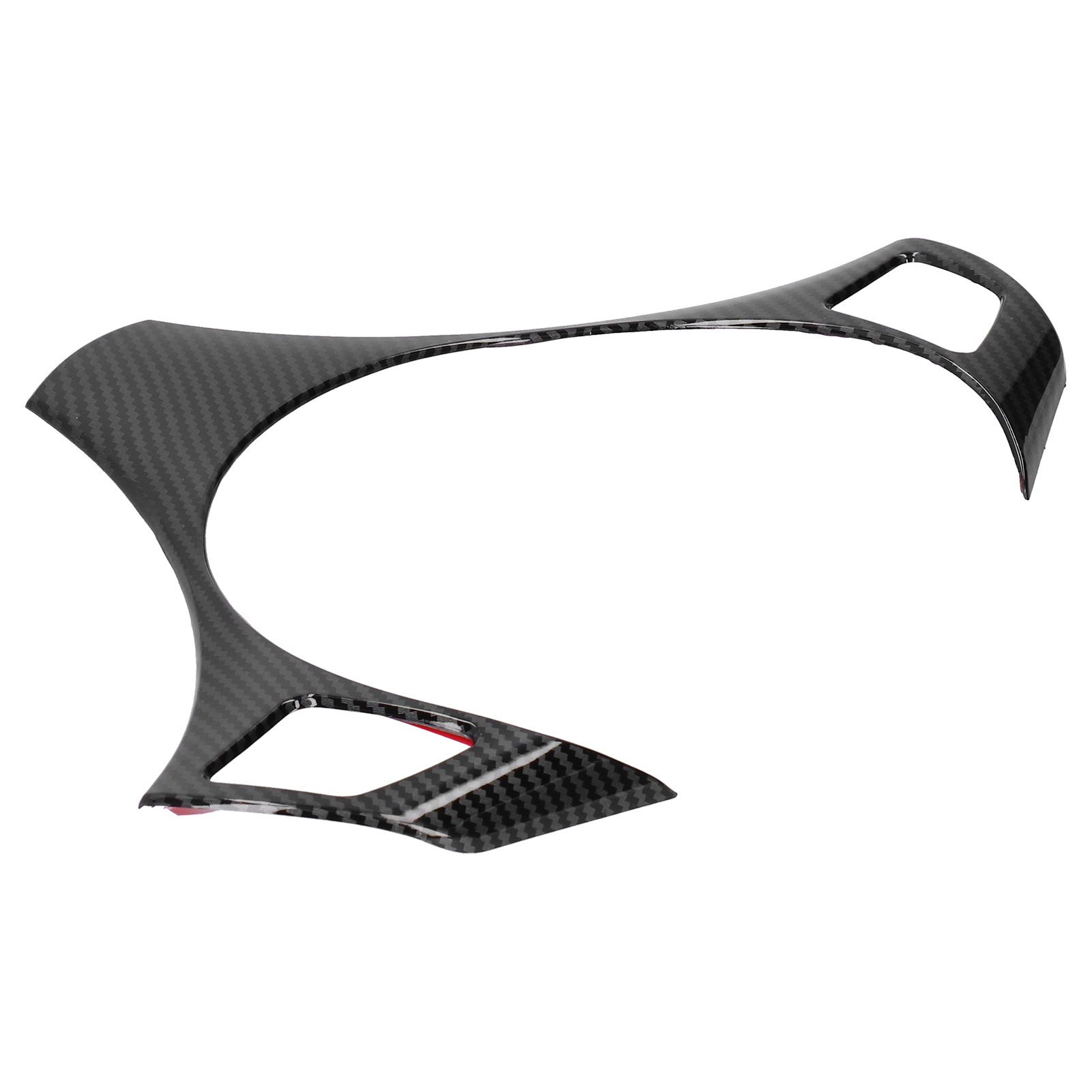 Lenkradknopf-interieurleiste, Kompatibel Mit 3er E90 (2006–2012), Glänzend Schwarz, Carbonfaser-optik