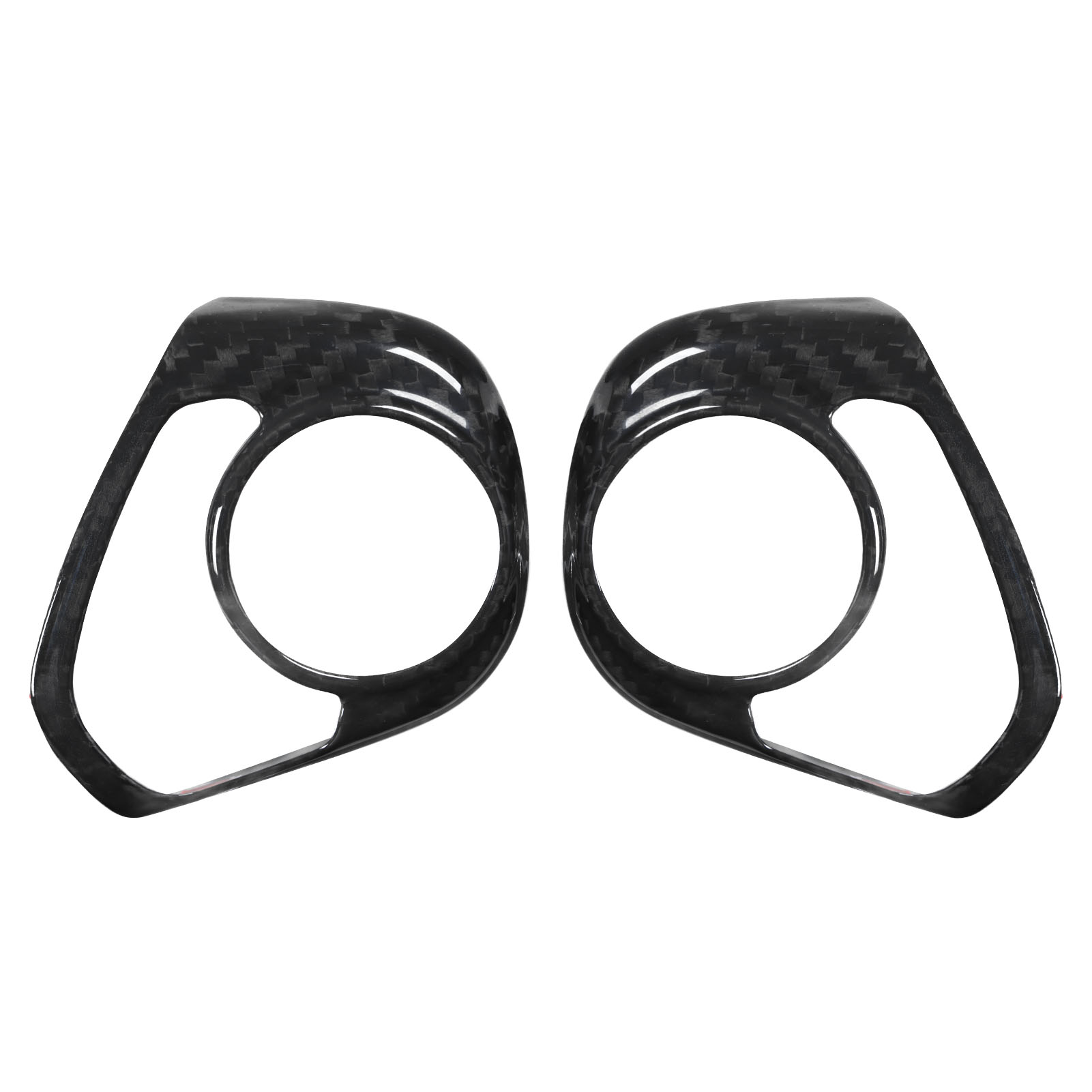 Rahmen Für Lenkradknöpfe Aus Kohlefaser, Innenausstattung Für Das Autolenkrad, Ersatzteil Kompatibel Mit Subaru Brz / Toyota 86 2017-2022, Schwarze Zierleiste.