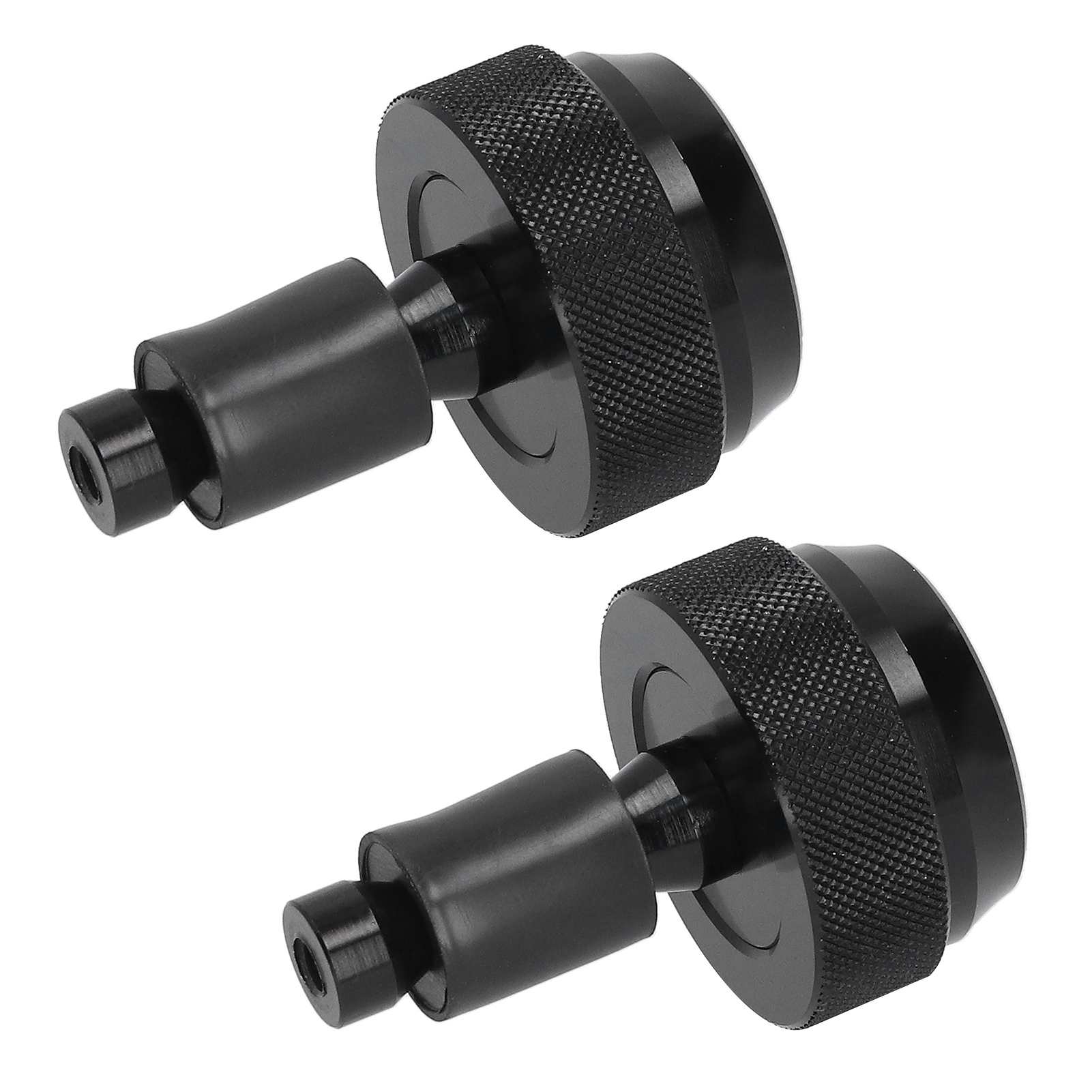 Motorradlenkergriff Mit Verstellbarem Gasgriffende, Schwarzes Aluminium-gummi, Universell