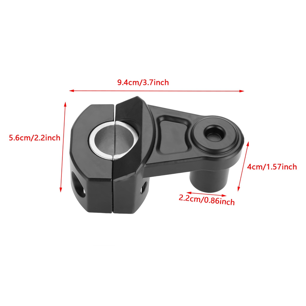 Motorrad-lenkererhöhung 12 Mm Oder 28 Mm Für Suzuki Yamaha Kawasaki Bmw Honda (schwarz)