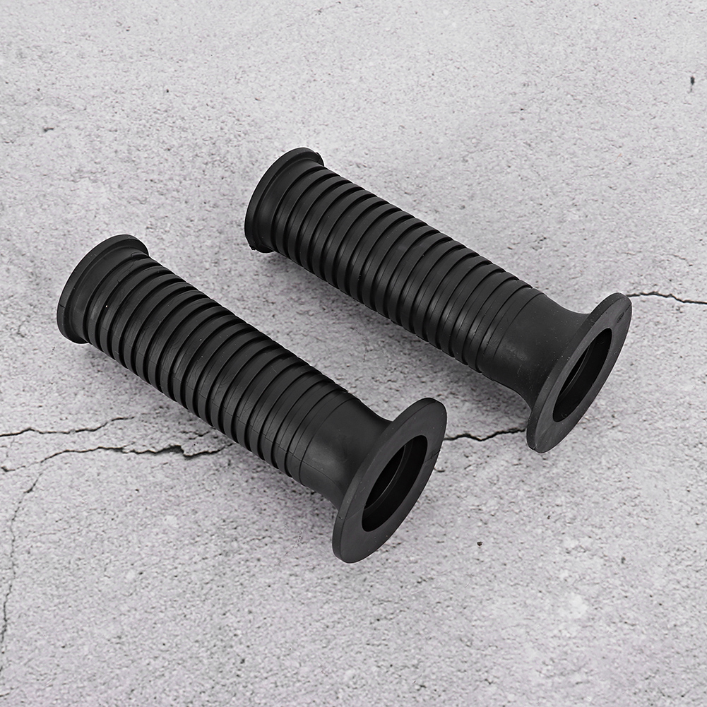 1 Paar Universelle 25/28 Mm (1 Zoll) Schwarze Motorrad-lenkergriffe/lenkerabdeckungen