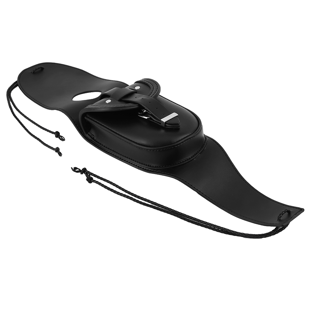Echtleder-tankrucksack Für Sportster Xl 883 1200 Motorrad, Tankabdeckung, Seitentasche, Schwarz, 1 Stück