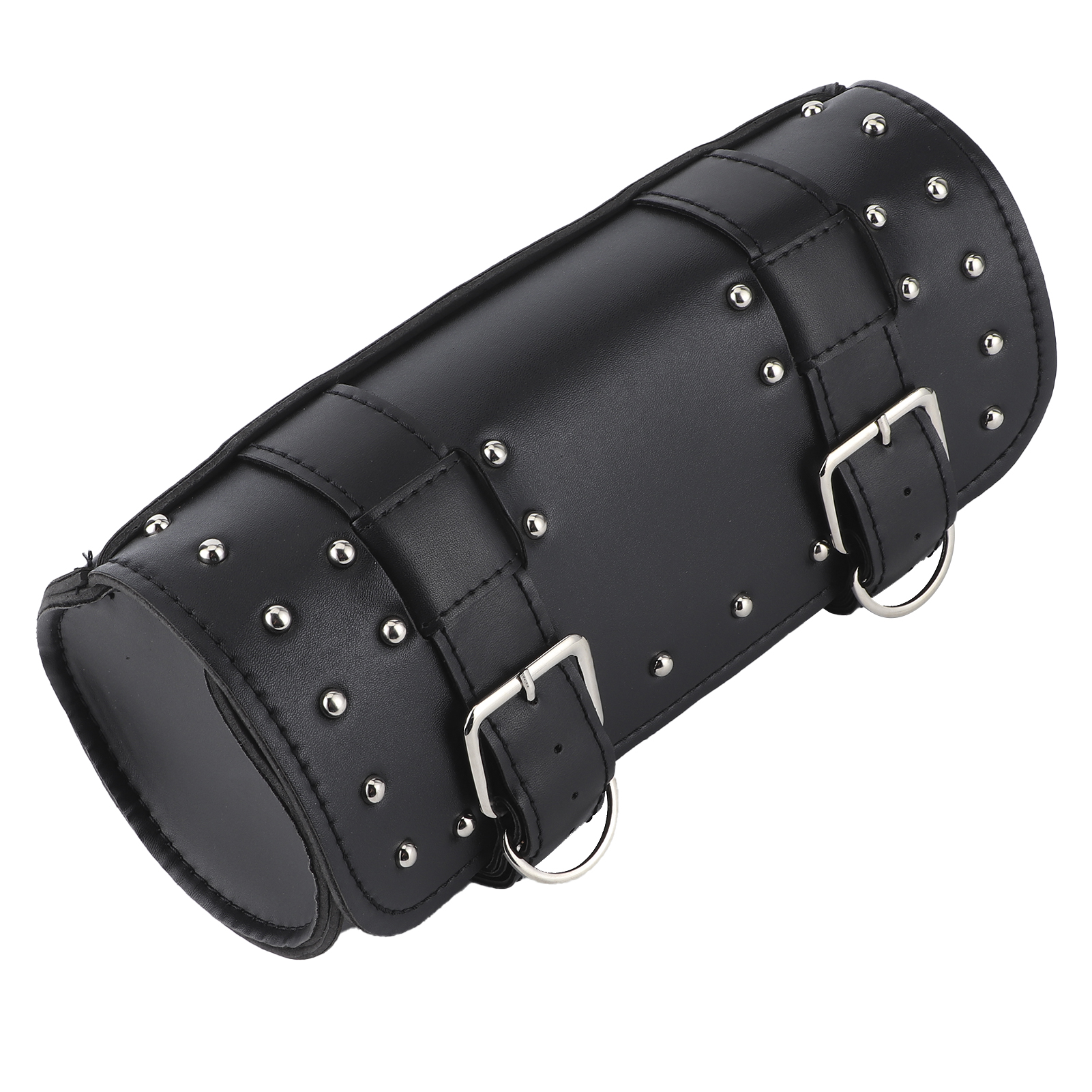 Universelle Motorradtasche Aus Pu-leder, Satteltasche, Motorrad-rollgepäck, Ersatzteil, Schwarz