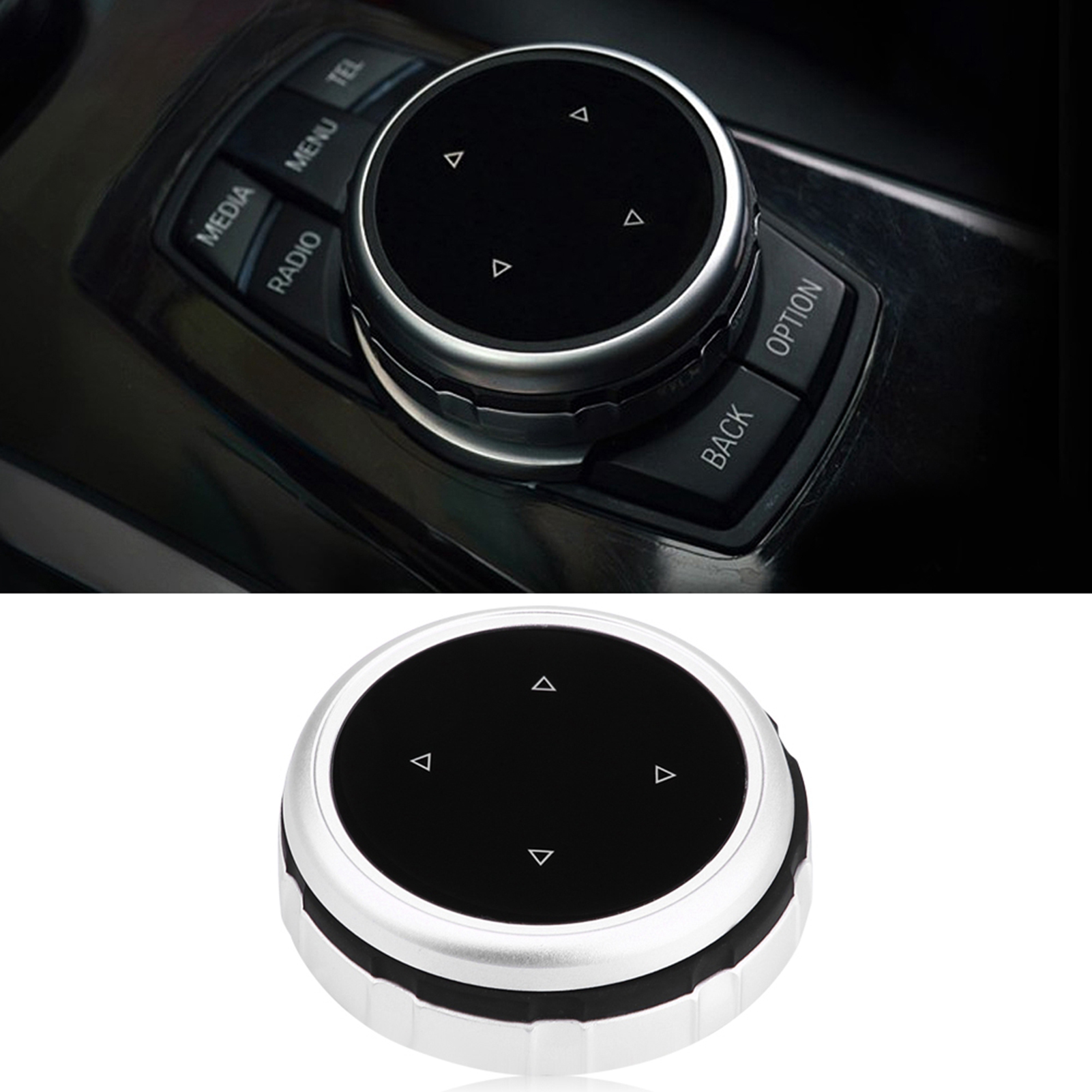 Dekor-set Für Multimedia-tasten Im Auto Für Bmw X1 X3 X5 X6 F30 E90 F10 F18 F25 E60 – Interieurleisten-stil 2, Schwarzer Kunststoff