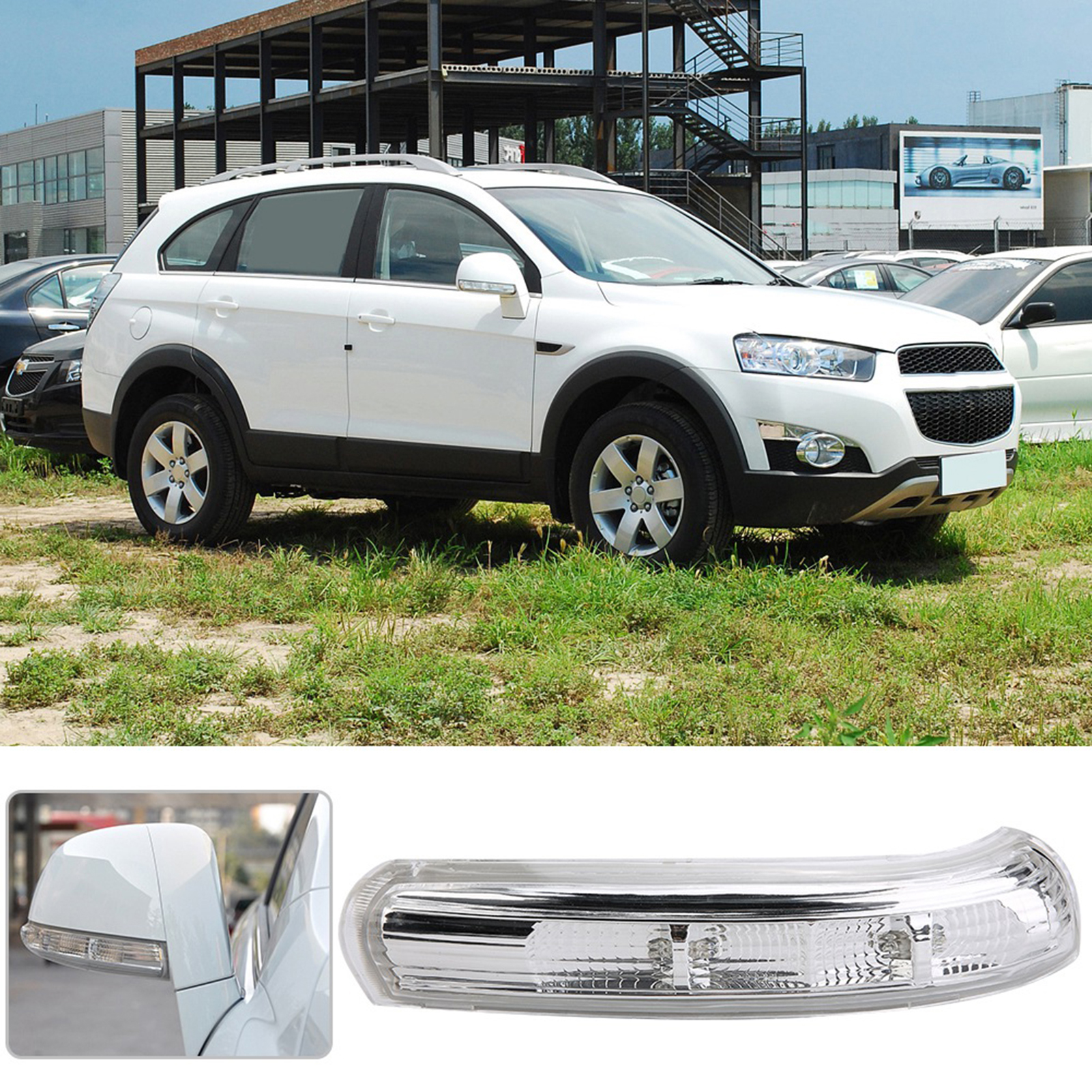 Außenspiegel Mit Led-blinker Für Chevrolet Captiva (2007–2016), Blinker, Autoteil, Schwarz, 1 Stück