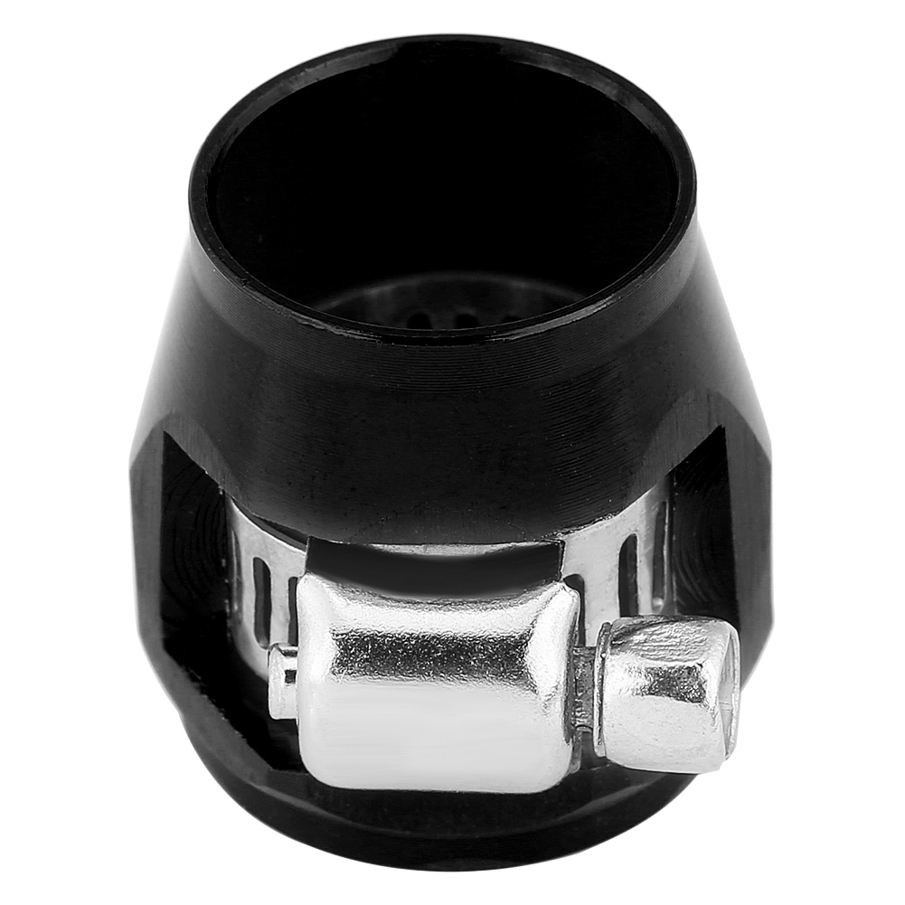 Flexible An6 15mm Schwarze Schlauchschelle Endstück Öl-, Kraftstoff- Und Wasserleitungsverbinder Universalbefestigung