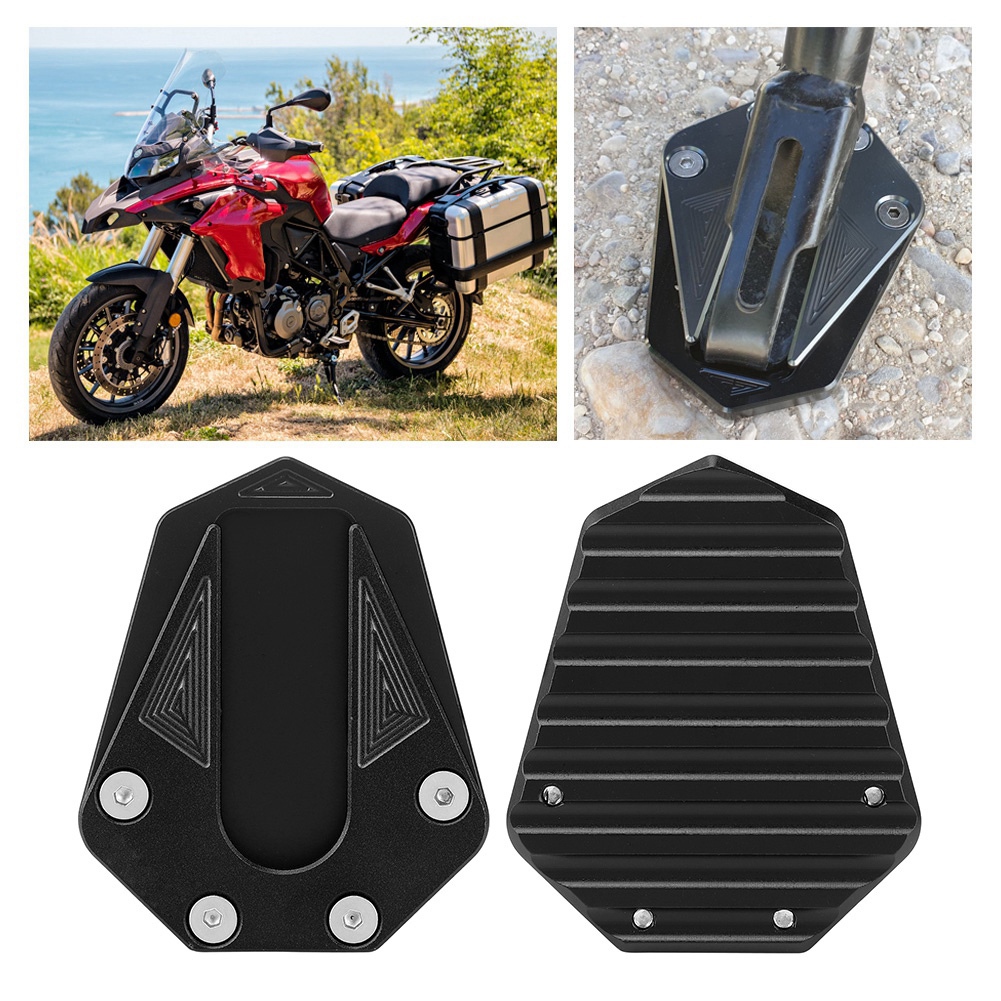 Anti-rutsch-set Für Motorradständer, Fußverbreiterung Kompatibel Mit Benelli Trk 502 (schwarz)
