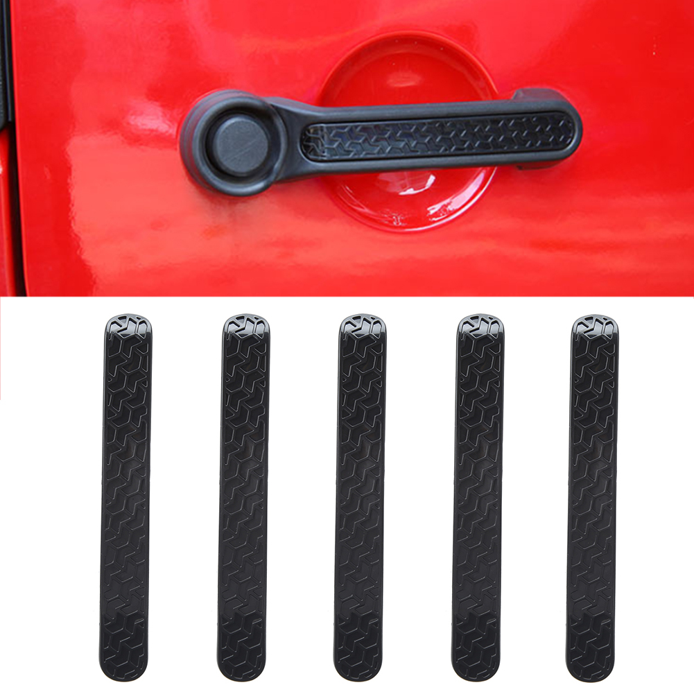 5-teiliges Set Türgriff-zierleisten, Schwarz, Passend Für Jeep Wrangler Jk 2007–2017, 4 Türen
