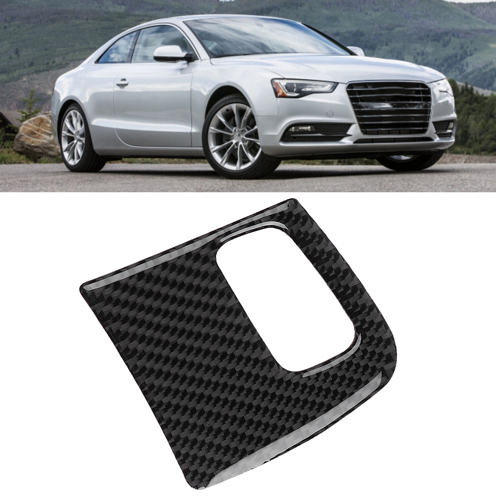 Dekorativer Rahmen Aus Kohlefaser Für Die Türschlossumrandung, Passend Für Audi A4 B8, A5 8t, S5 (2008–2015), Schwarze Interieurleisten, Abschlusssatz
