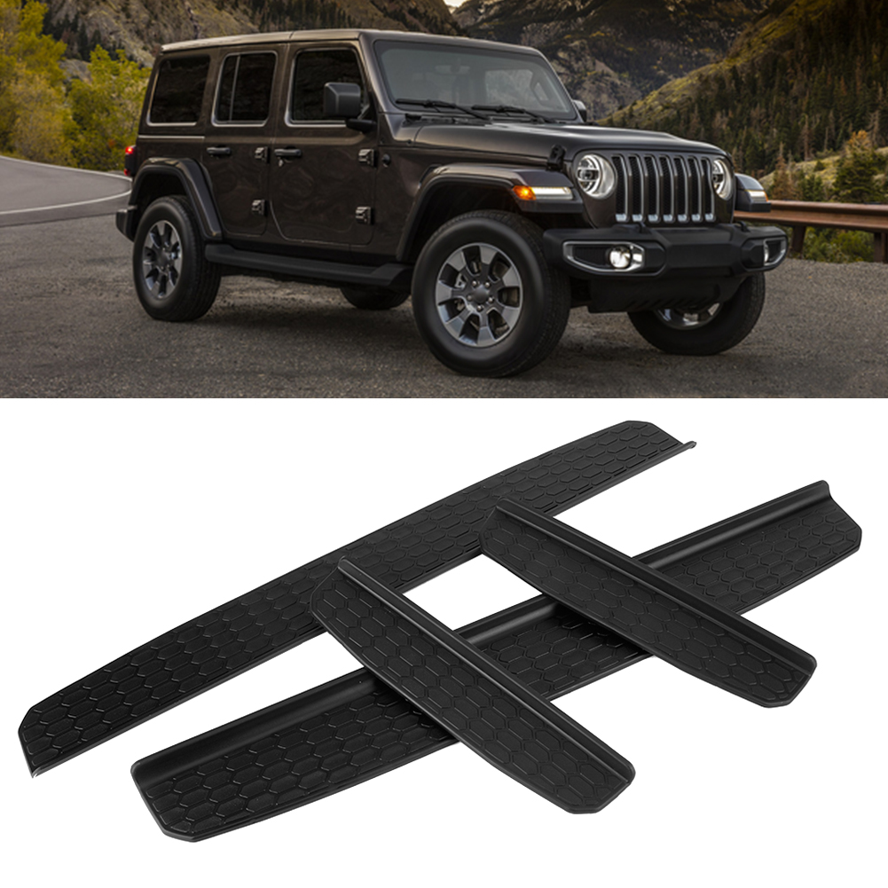 4-teiliges Einstiegsleisten-set Passend Für Jeep Wrangler Jk 4-türer Ab 2018, Schwarz